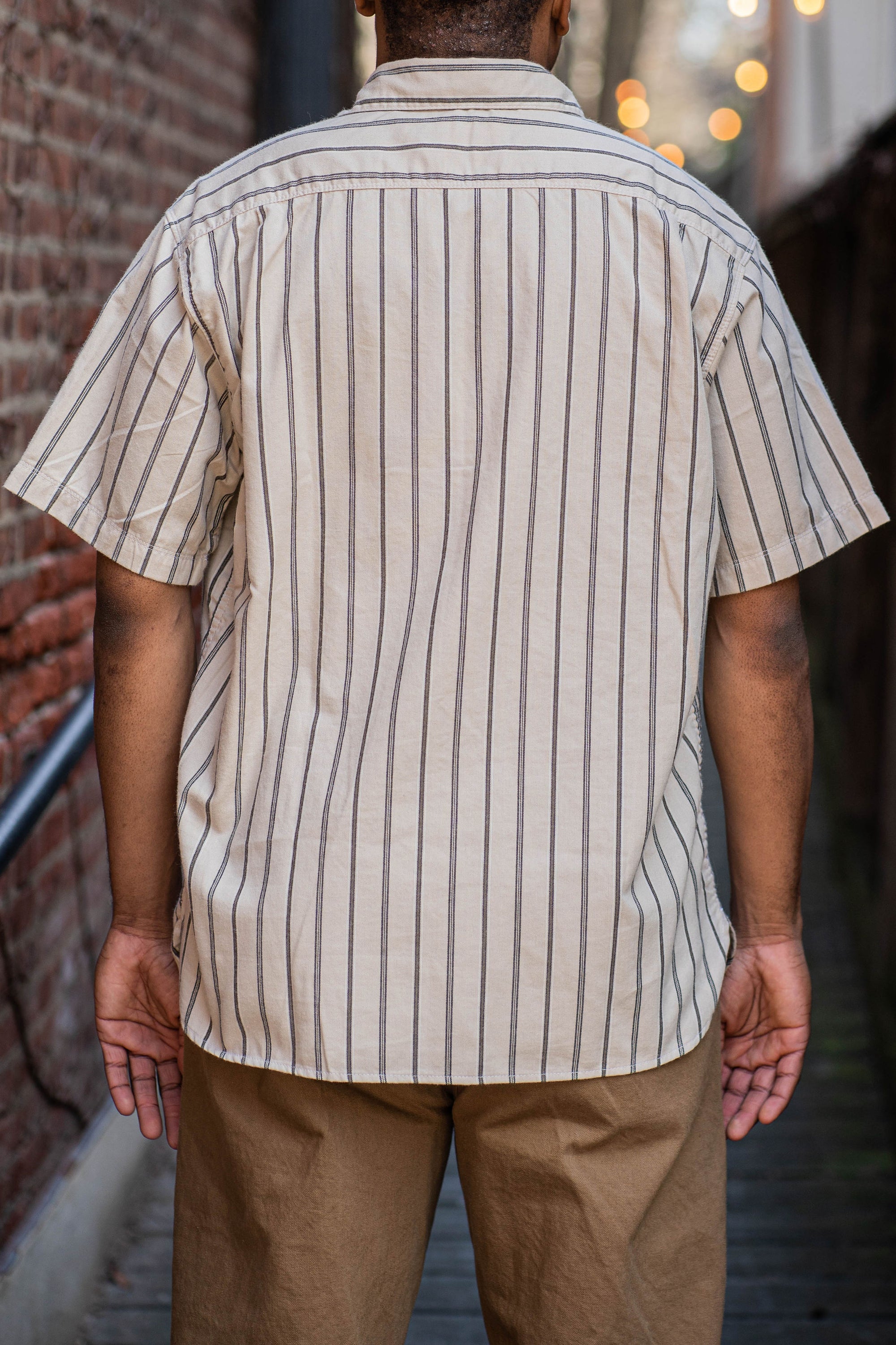 Freenote Cloth Hawaiian - Stone Stripe