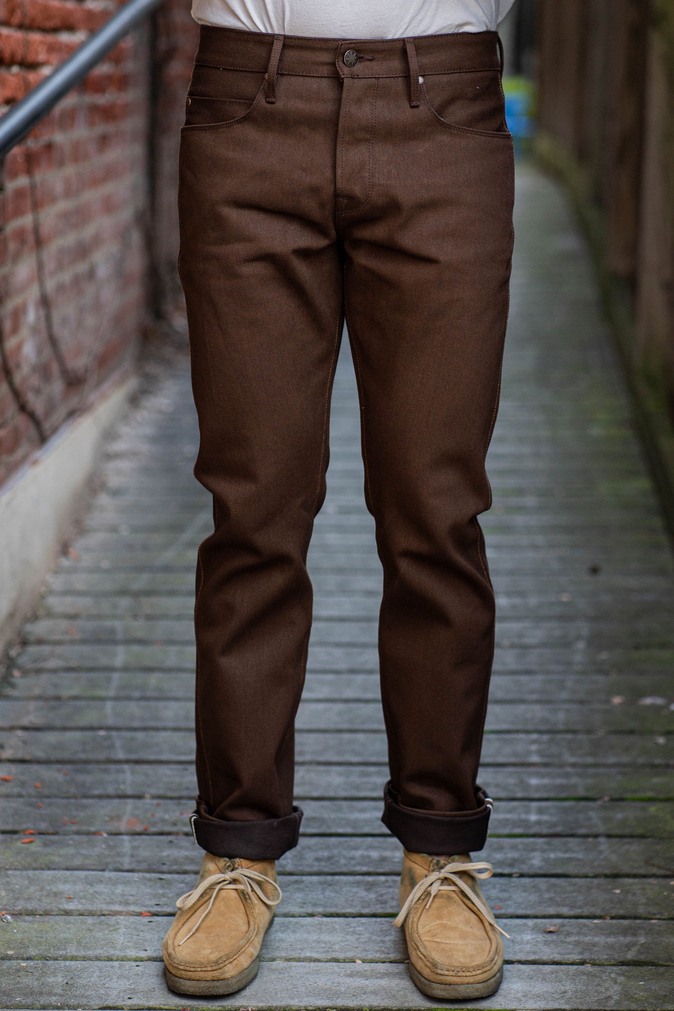 Freenote Cloth Rios - 15oz Dark Brown Denim - Franklin & Poe