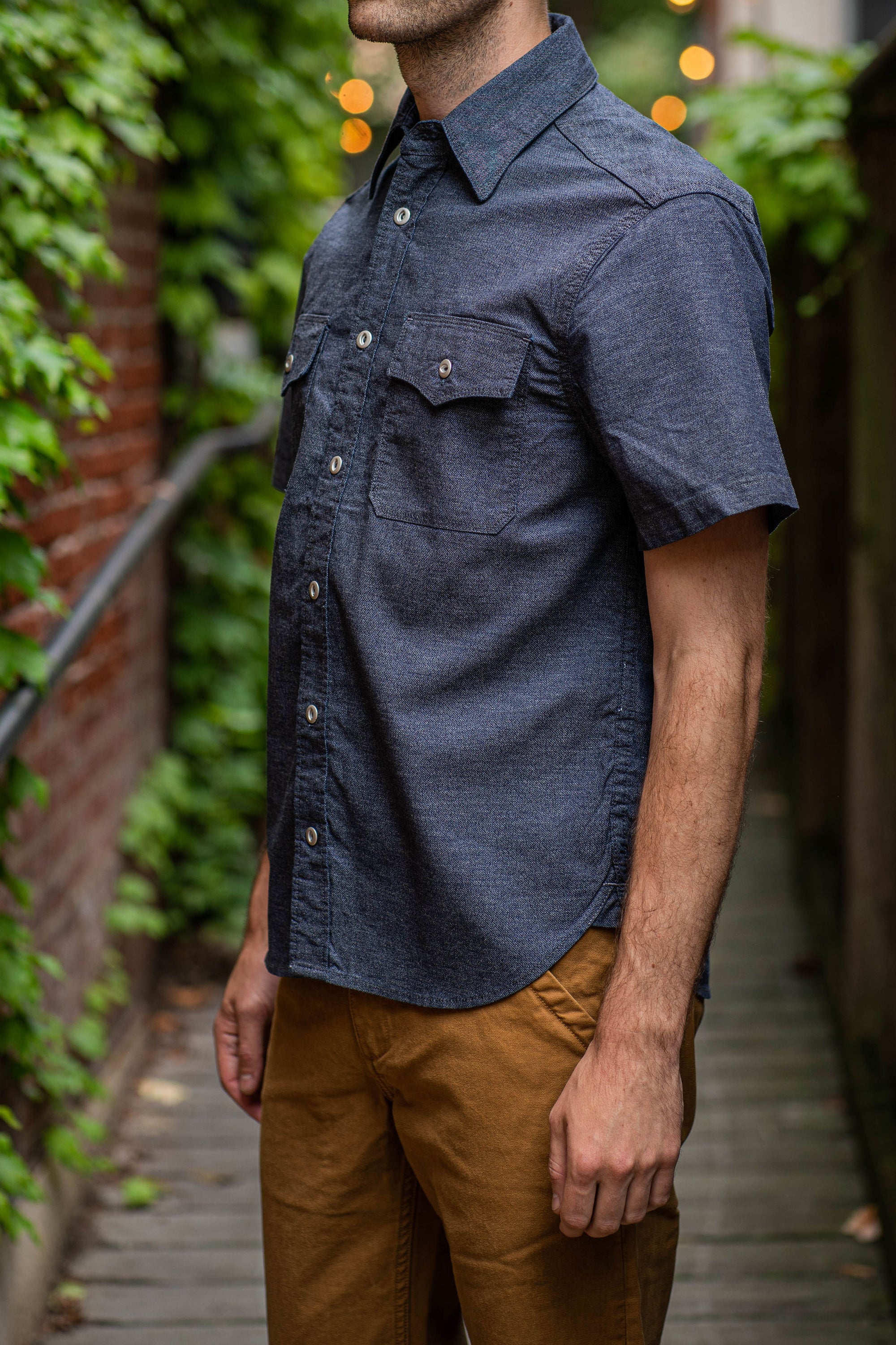 Freenote Cloth Scout - S/S Navy Chambray