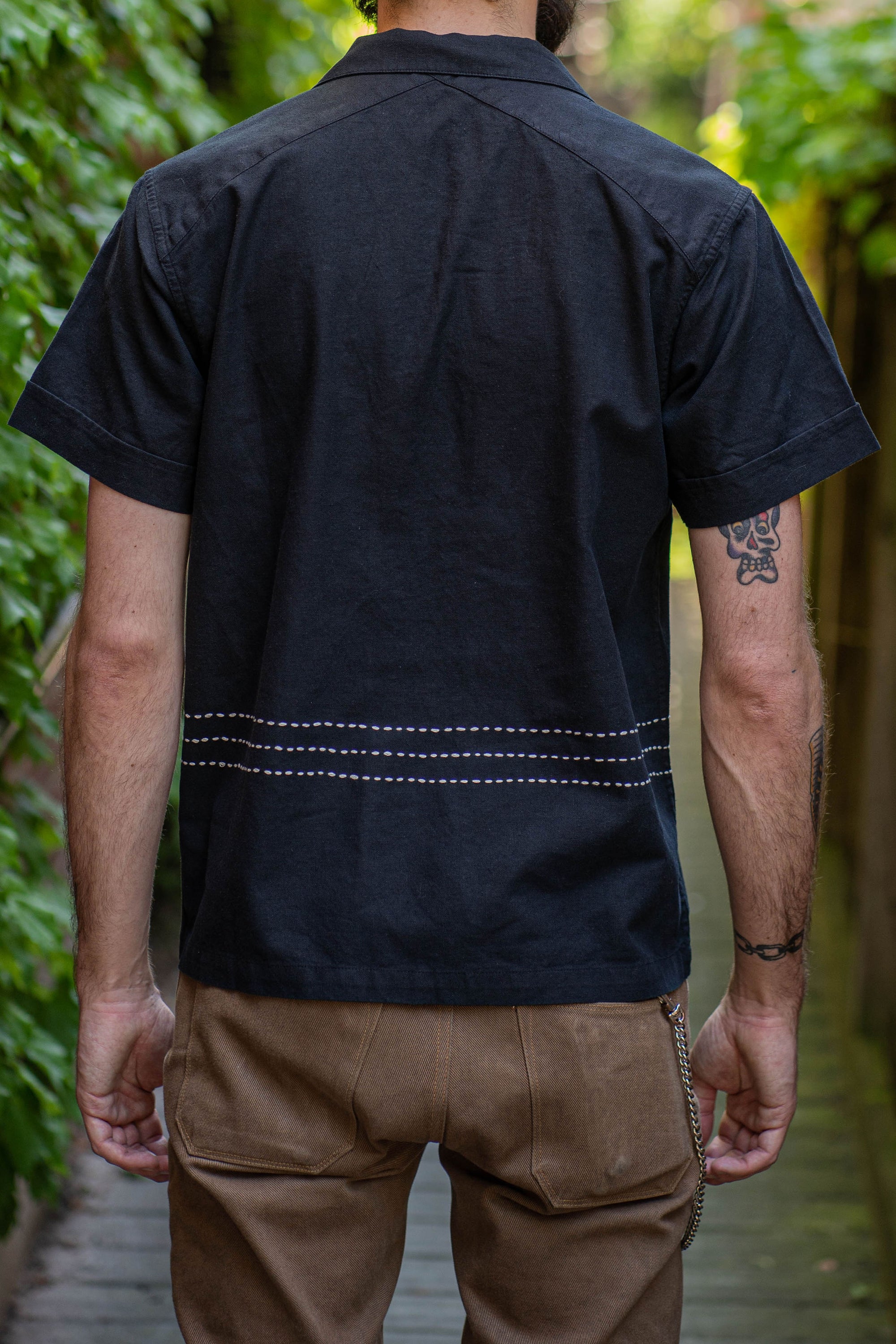 3sixteen Vacation Shirt - Black Hand Stitch