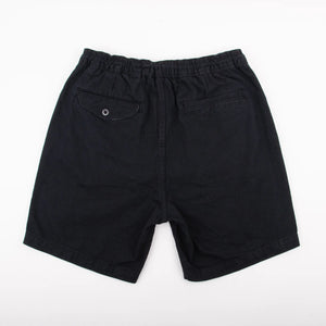 Freenote Cloth Deck Shorts - Black. laid on front
