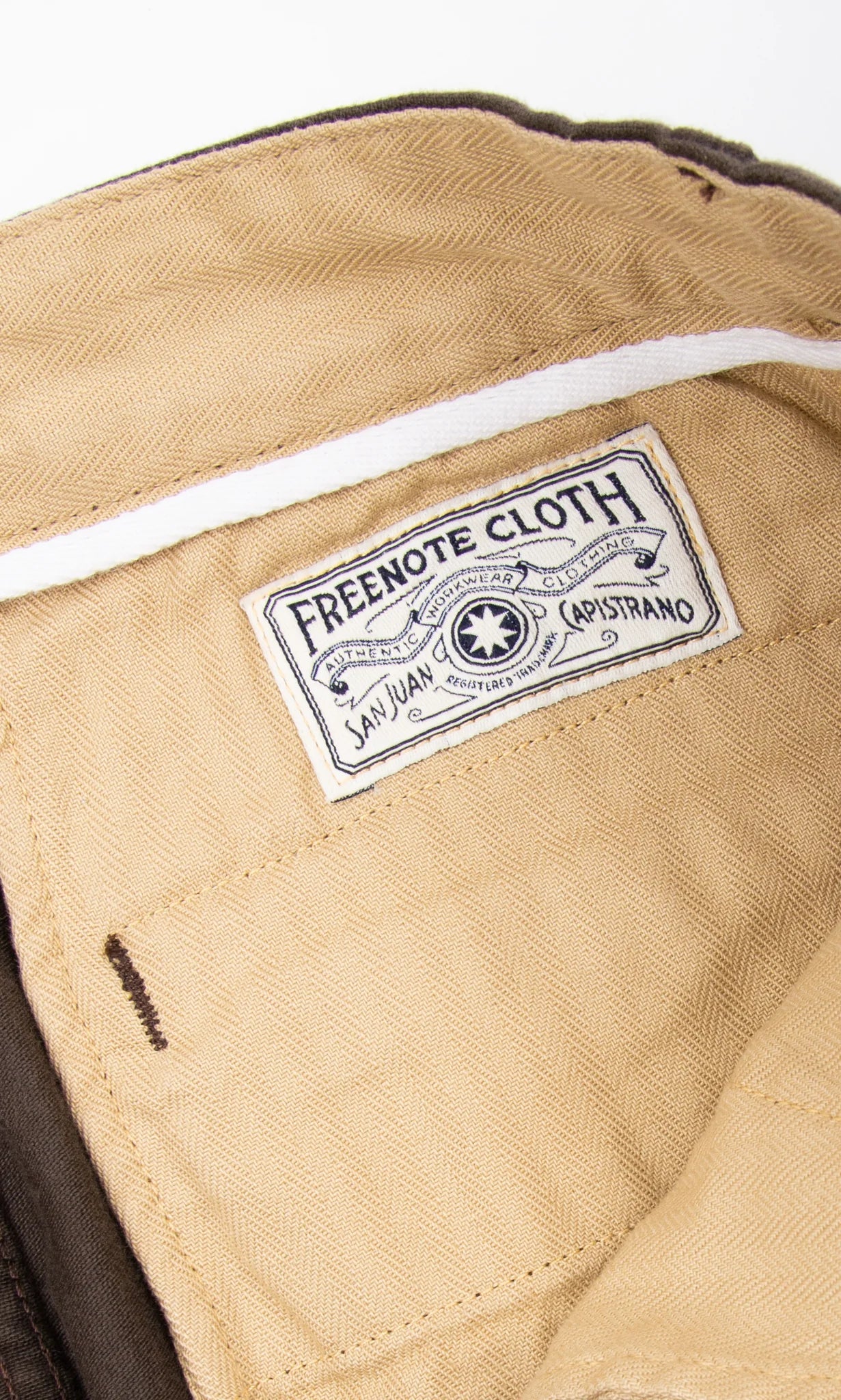 Freenote Cloth Workers Chino Slim Fit - Bark