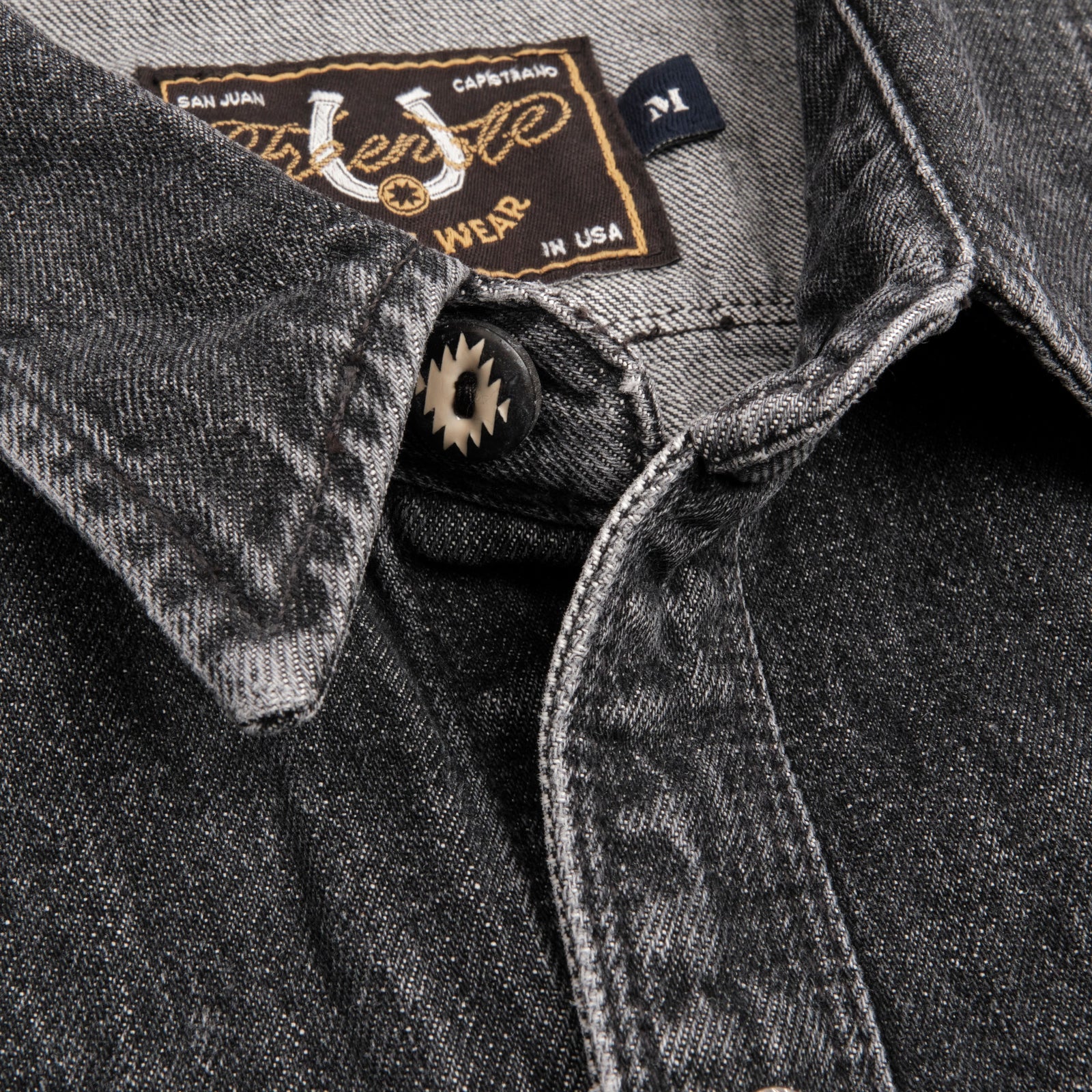 Freenote Cloth Modern Western - 11oz Washed Black Denim