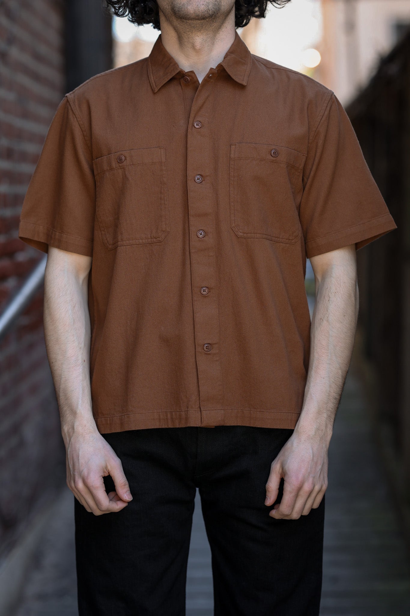 3sixteen Short Sleeve Shirt - Sandstone Twill