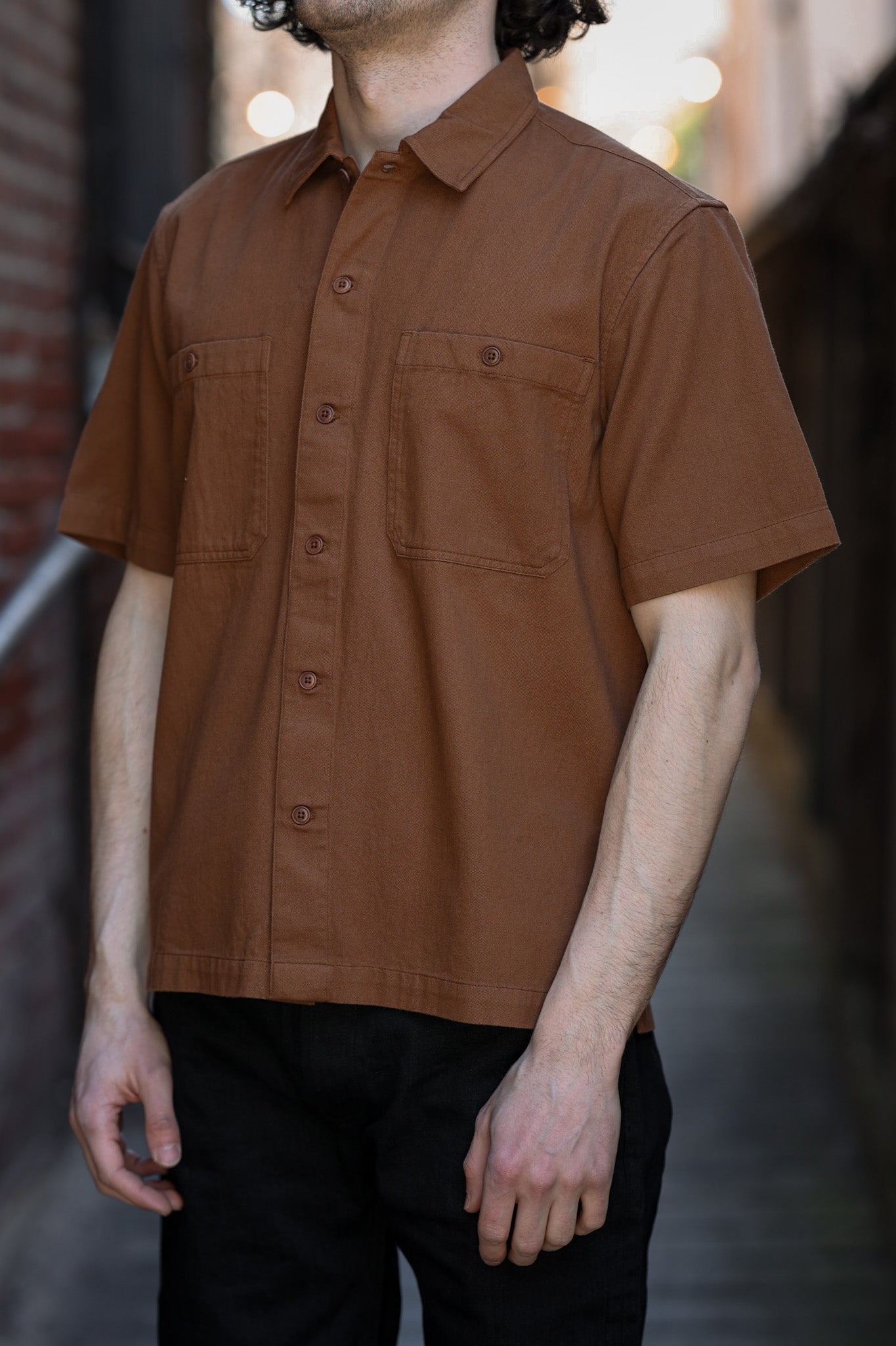 3sixteen Short Sleeve Shirt - Sandstone Twill