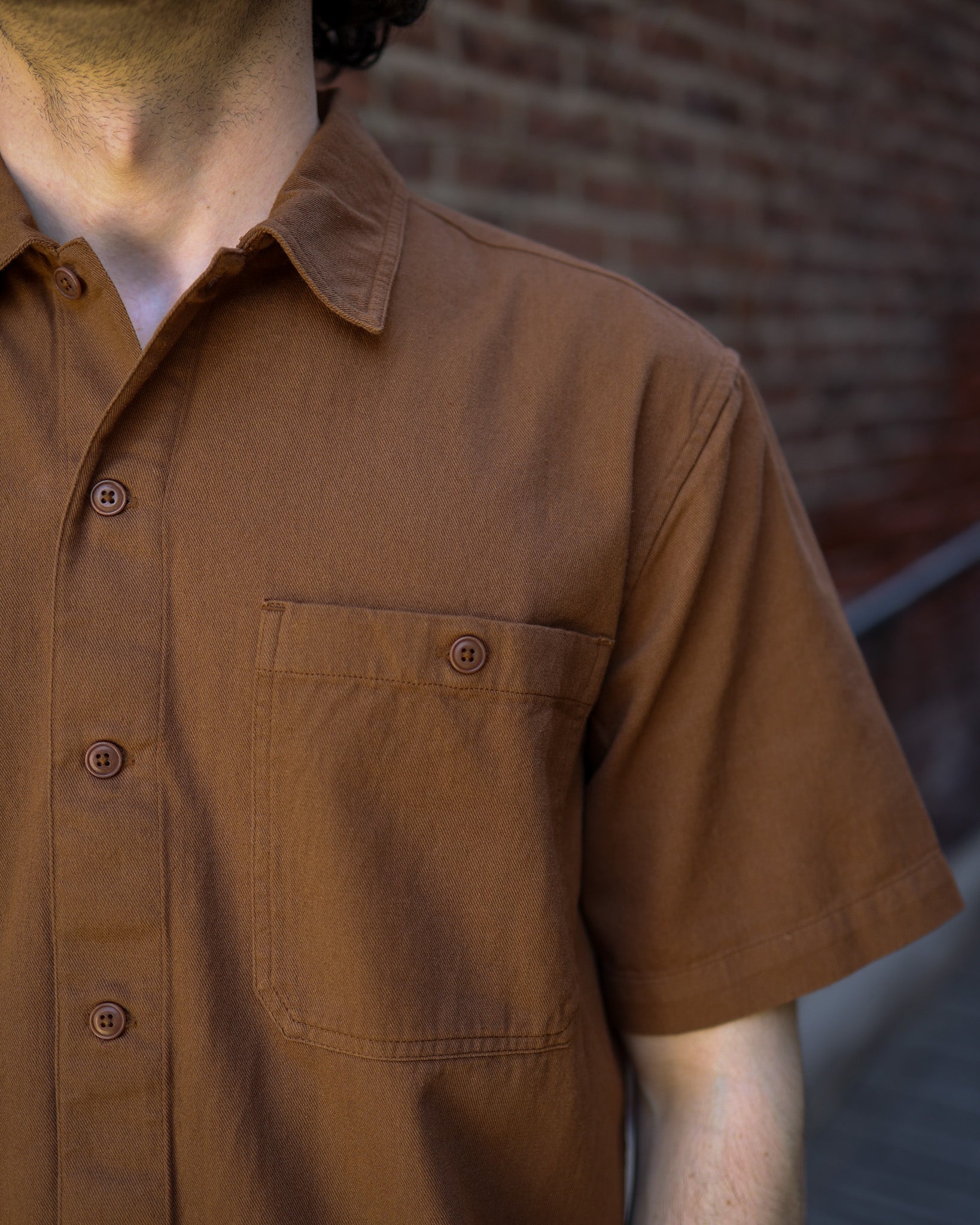 3sixteen Short Sleeve Shirt - Sandstone Twill