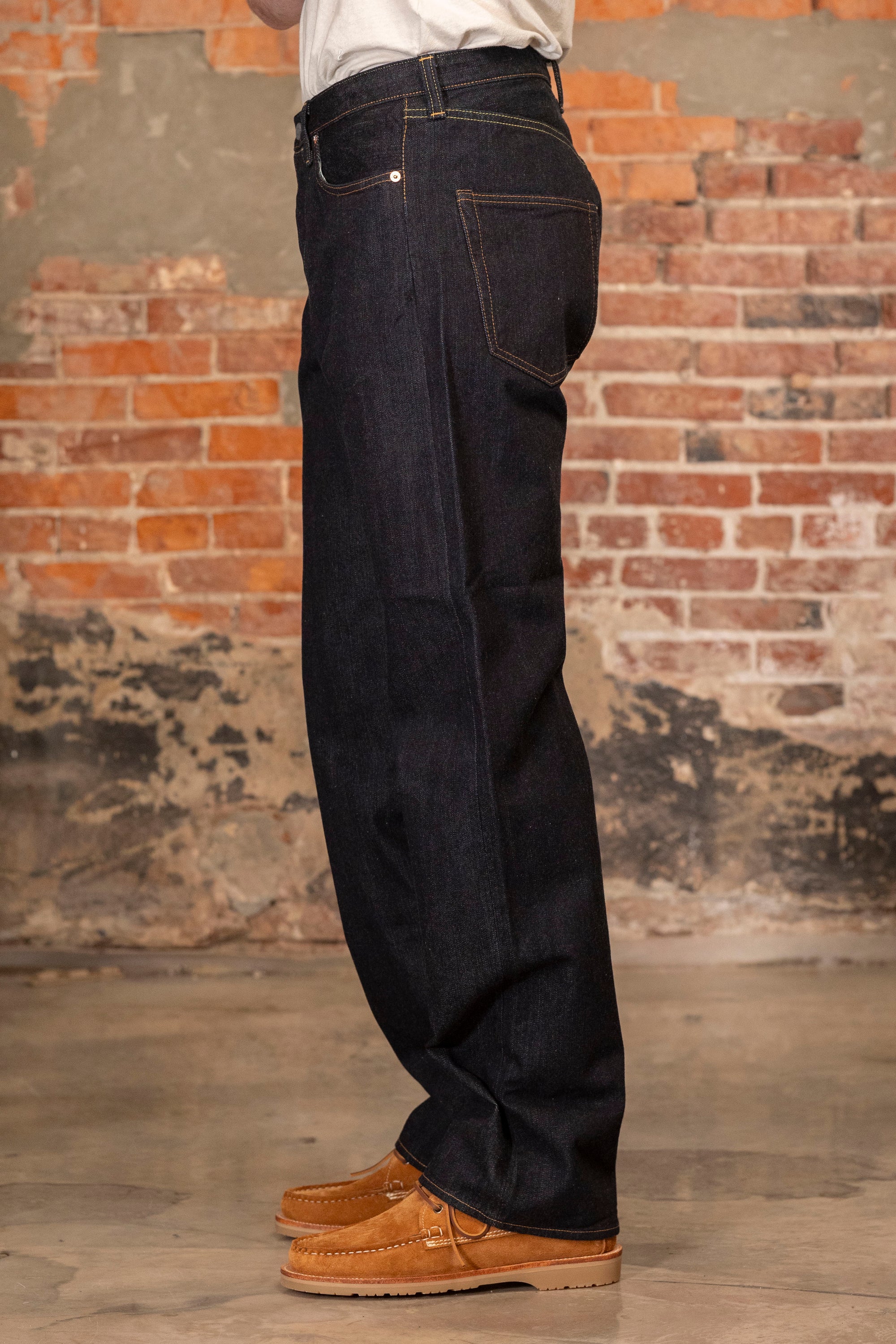 The Flat Head FN-D111 Left Hand Twill Wide Straight - 14.5oz Selvedge Denim