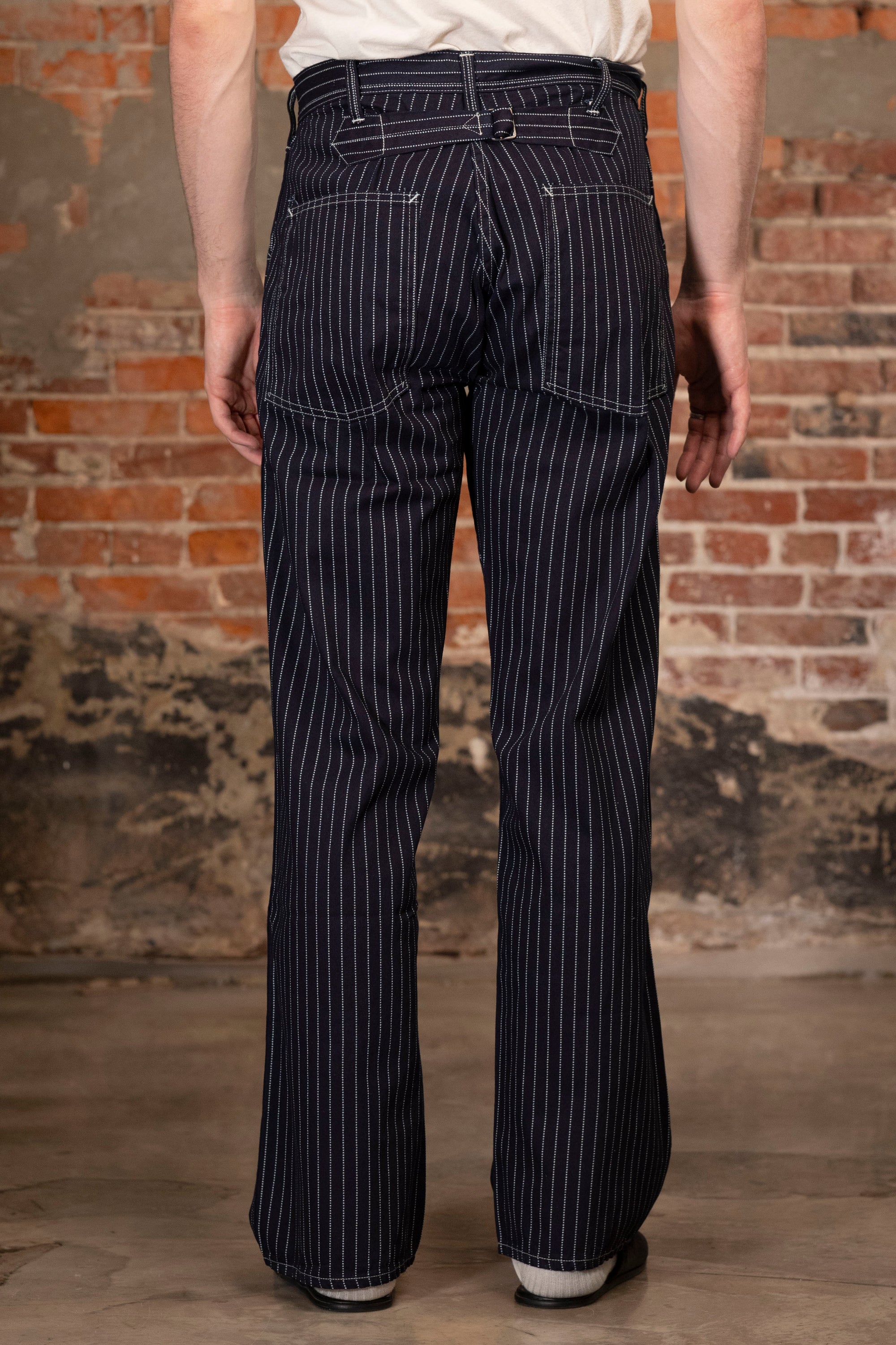 Sugar Cane Engineer Pant - 9oz Wabash Stripe