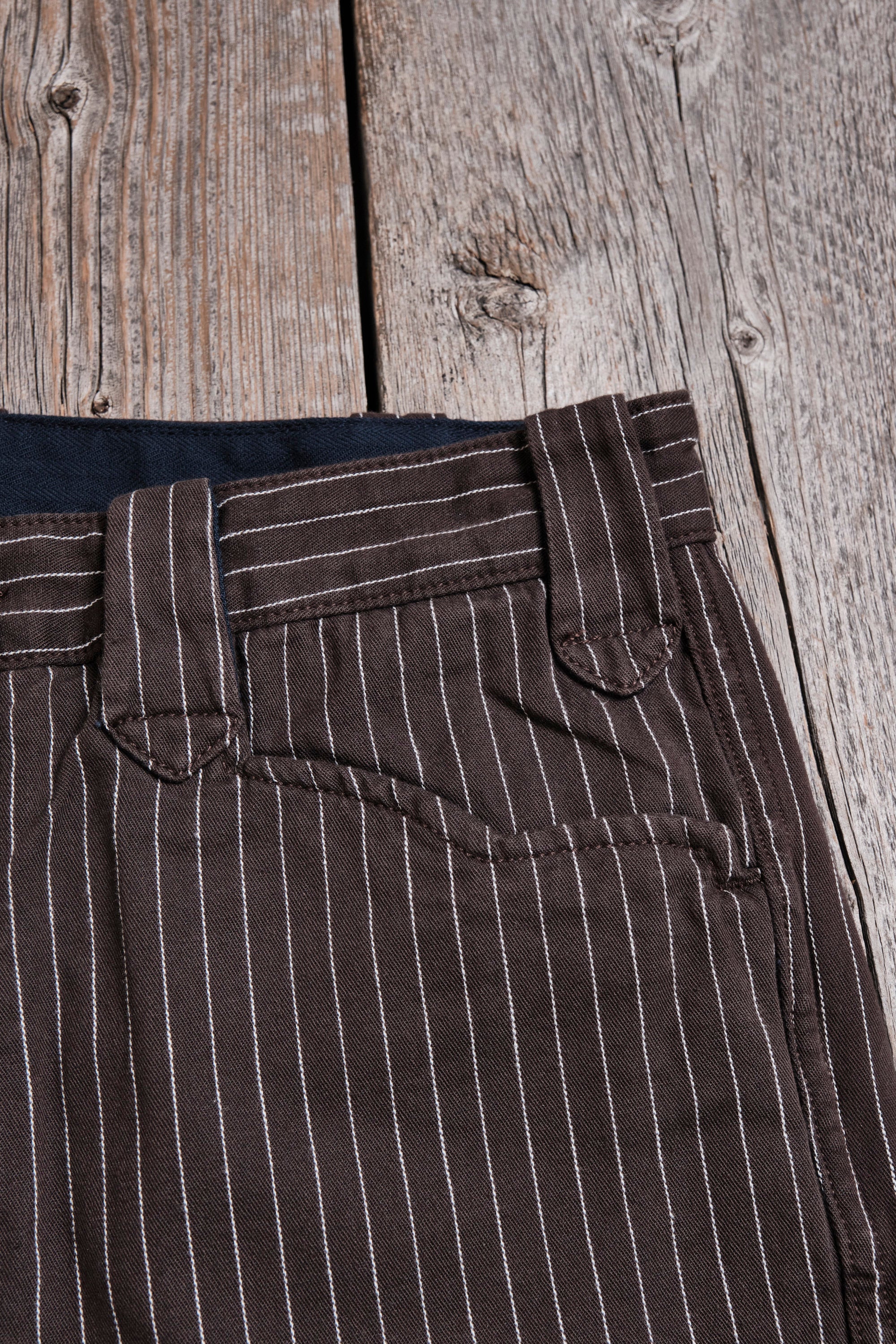 Freenote Cloth Duster Pant - Brown Stripe
