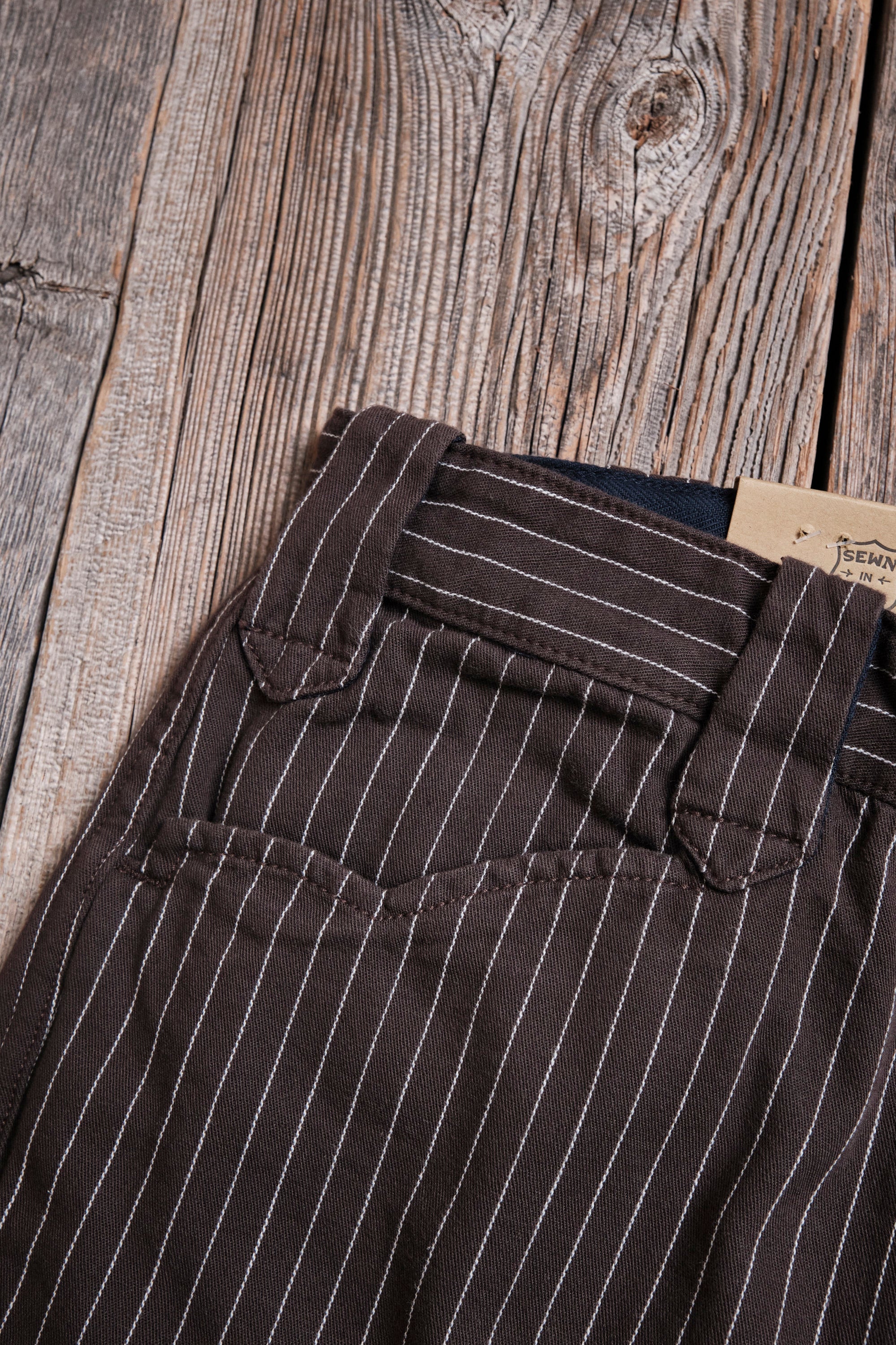 Freenote Cloth Duster Pant - Brown Stripe