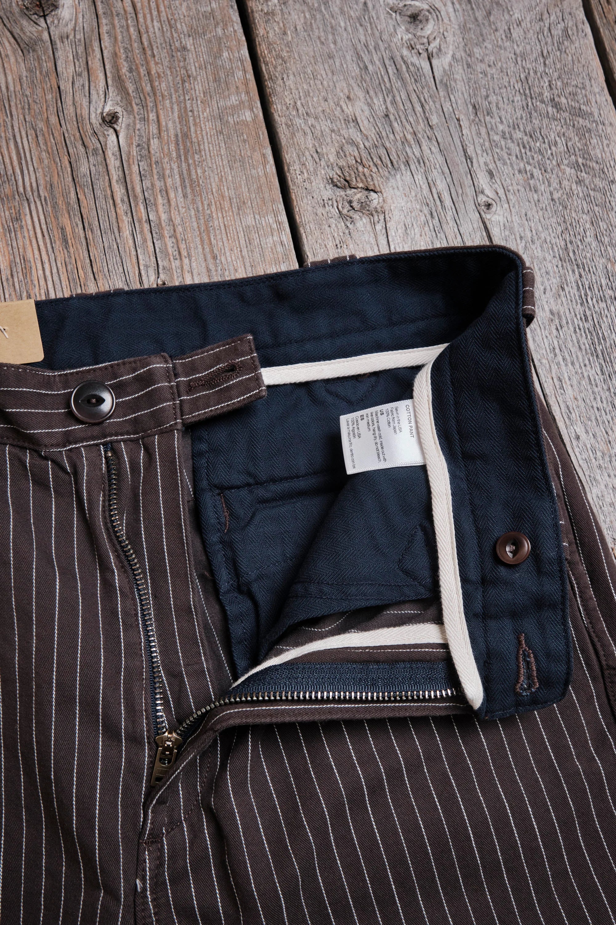 Freenote Cloth Duster Pant - Brown Stripe
