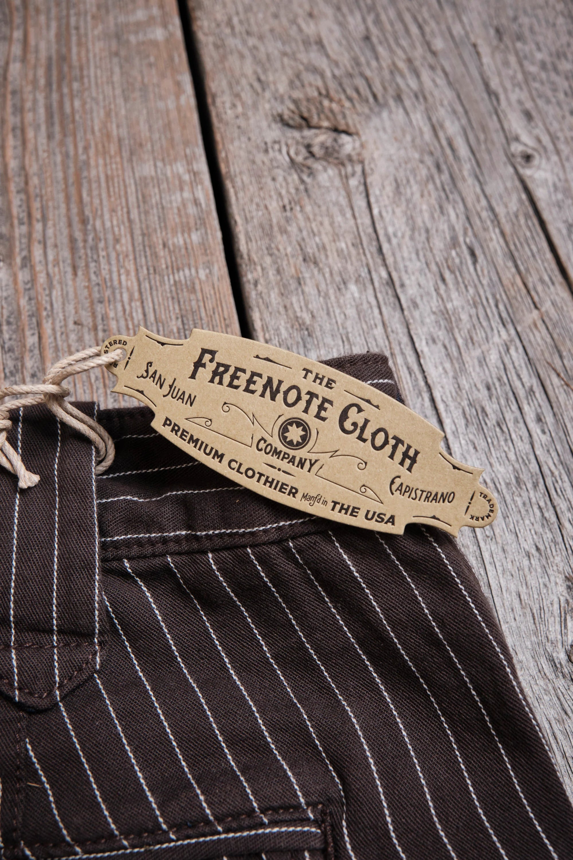Freenote Cloth Duster Pant - Brown Stripe