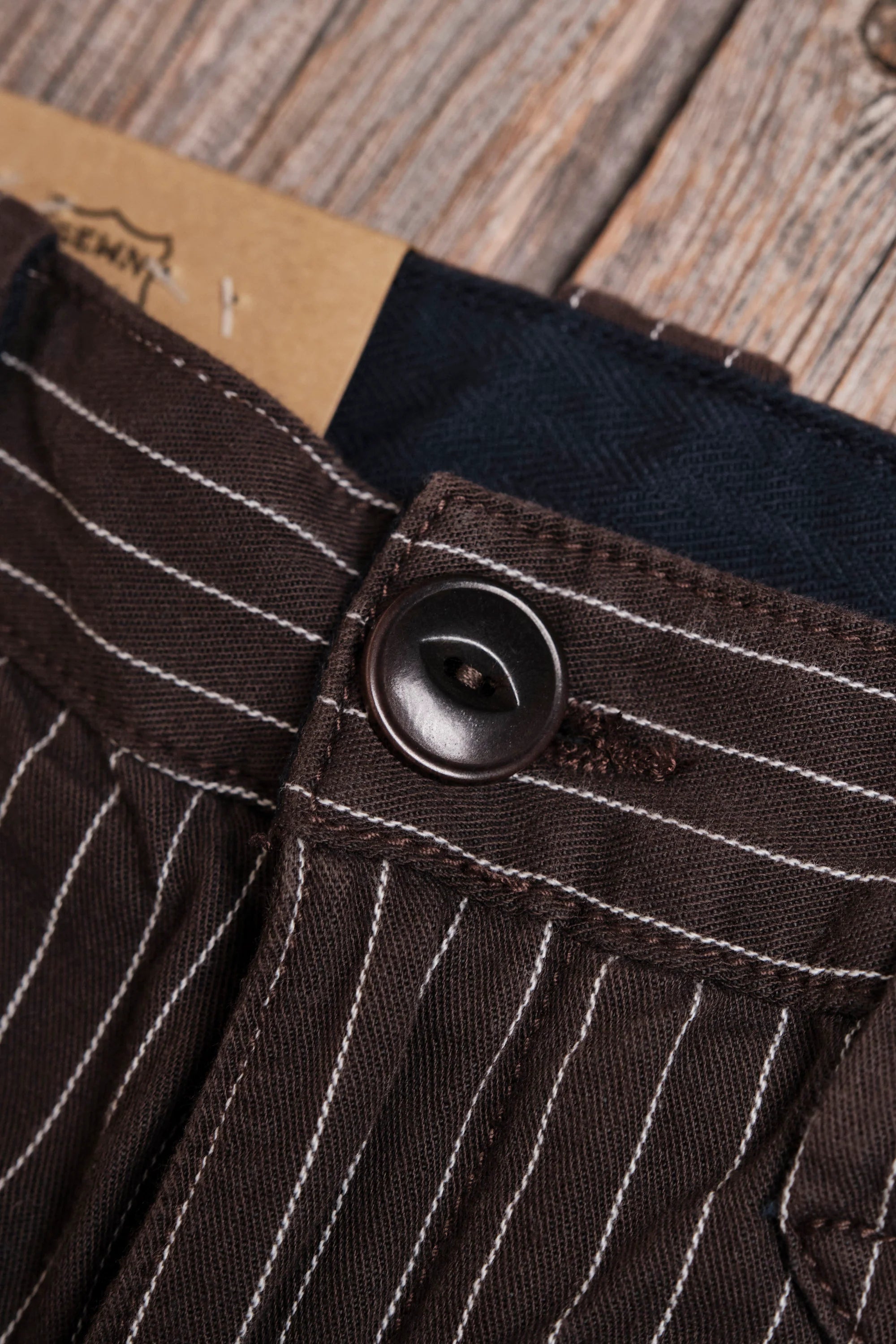 Freenote Cloth Duster Pant - Brown Stripe