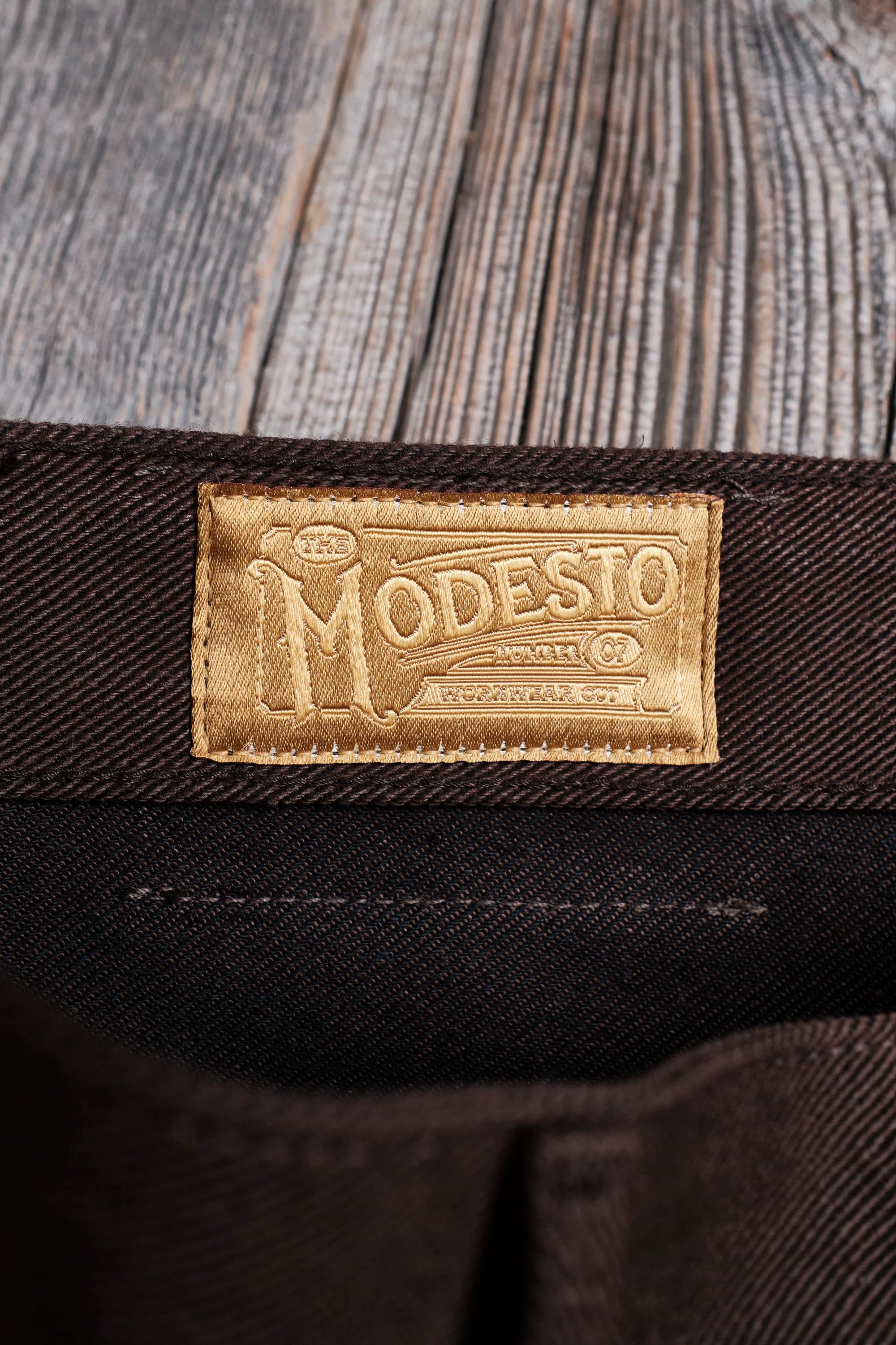 Freenote Cloth Modesto - 15oz Dark Brown Denim
