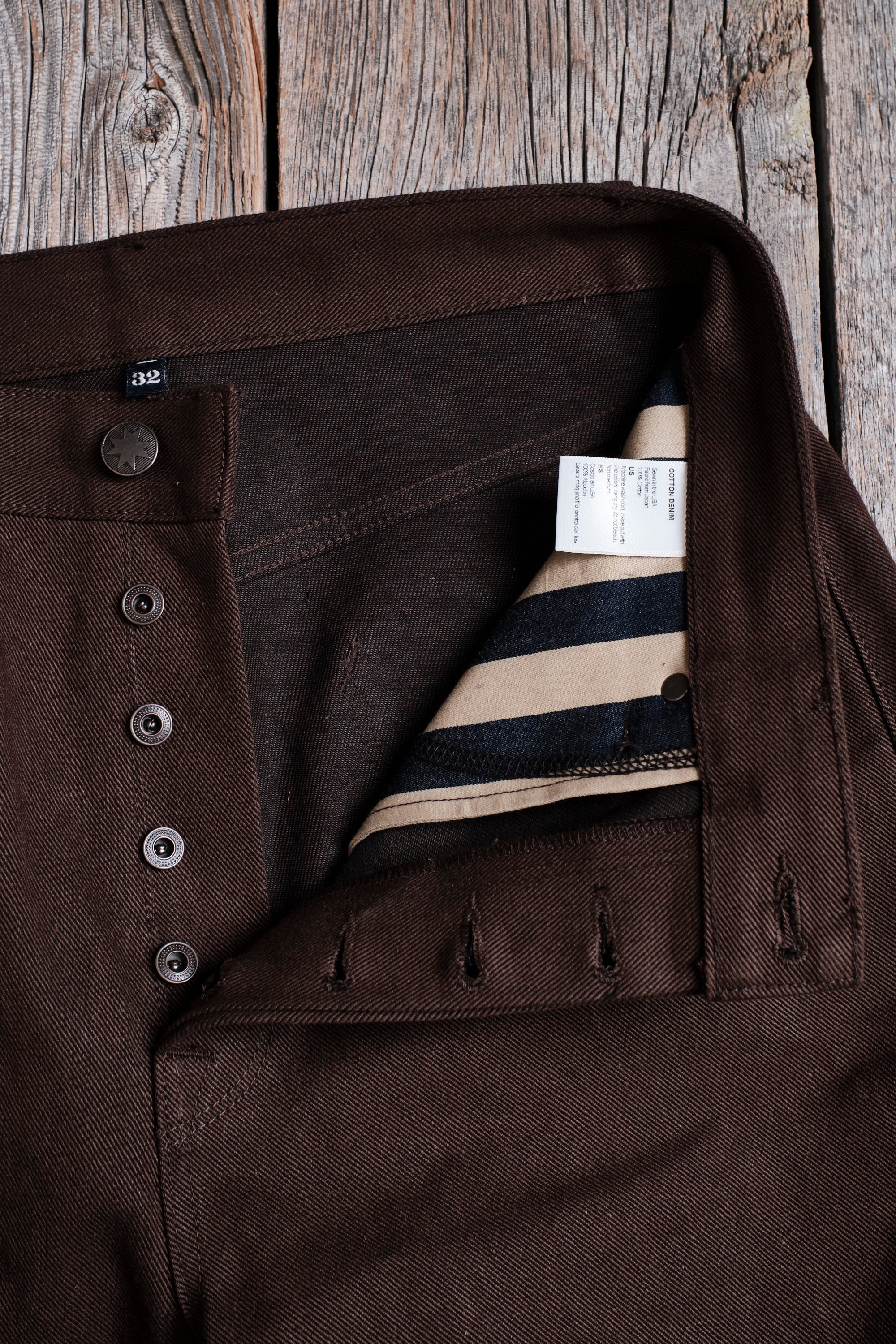 Freenote Cloth Modesto - 15oz Dark Brown Denim