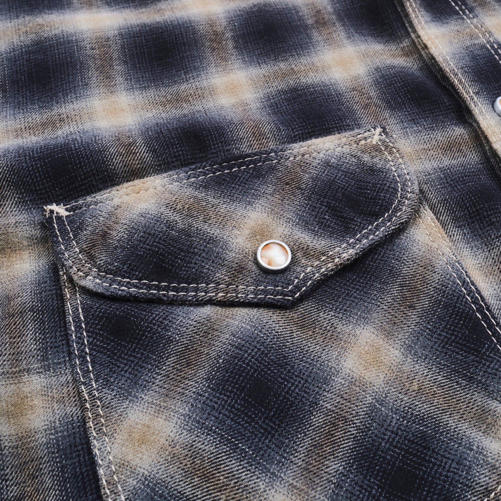 Freenote Cloth Bodie -Navy Shadow Plaid