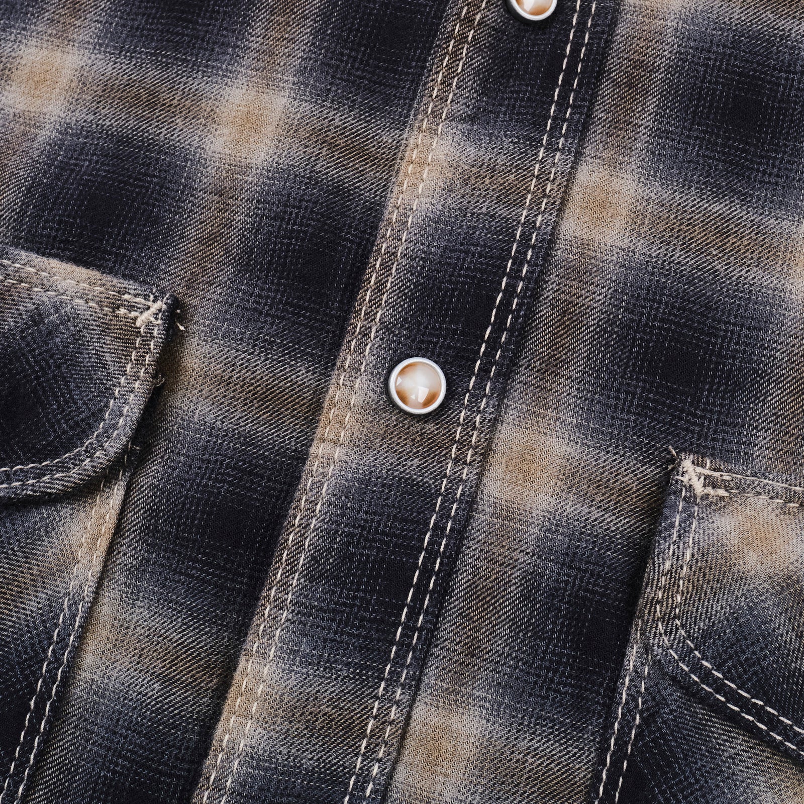 Freenote Cloth Bodie -Navy Shadow Plaid