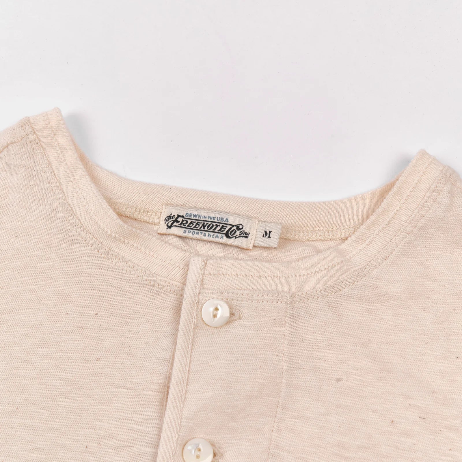 Freenote Cloth Fairmont Henley S/S - Natural