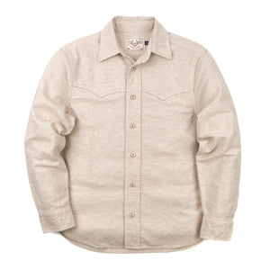 Freenote Cloth Huntsman - Natural Nep laid flat on white from the front