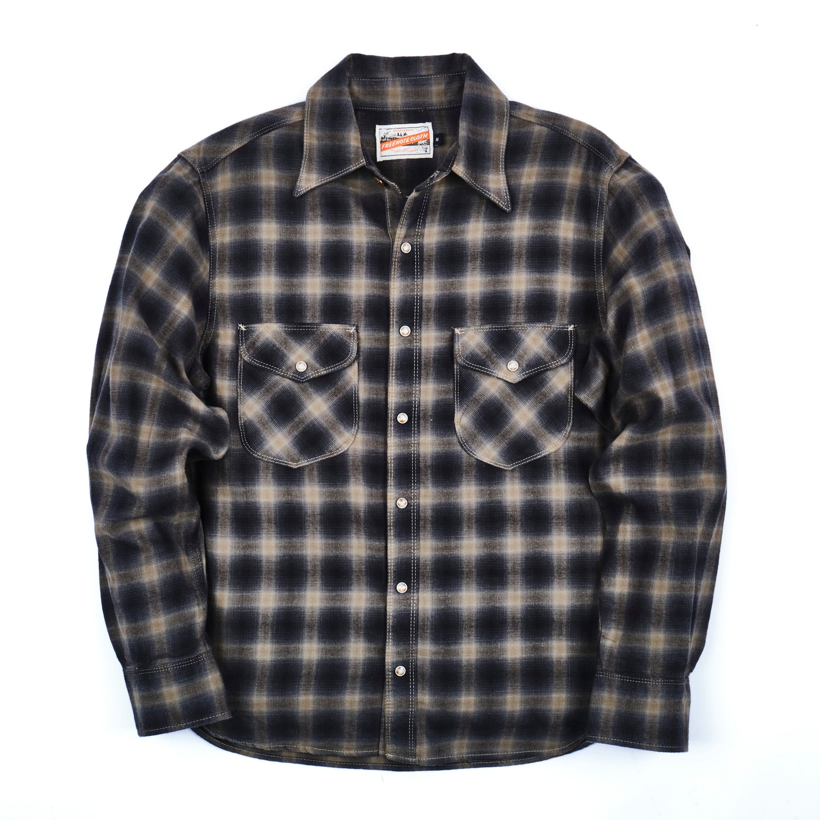 Freenote Cloth Bodie -Navy Shadow Plaid