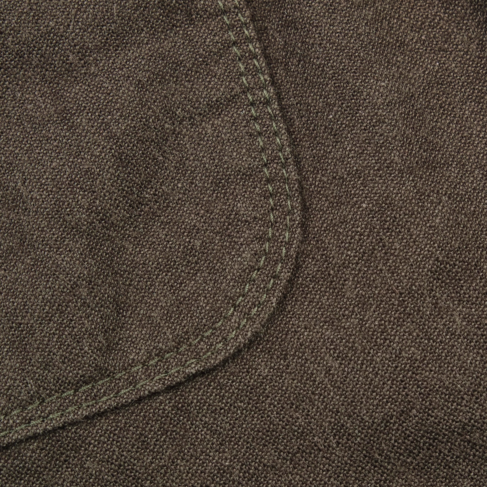 Wells shirt, laid flat chest pocket stitching details