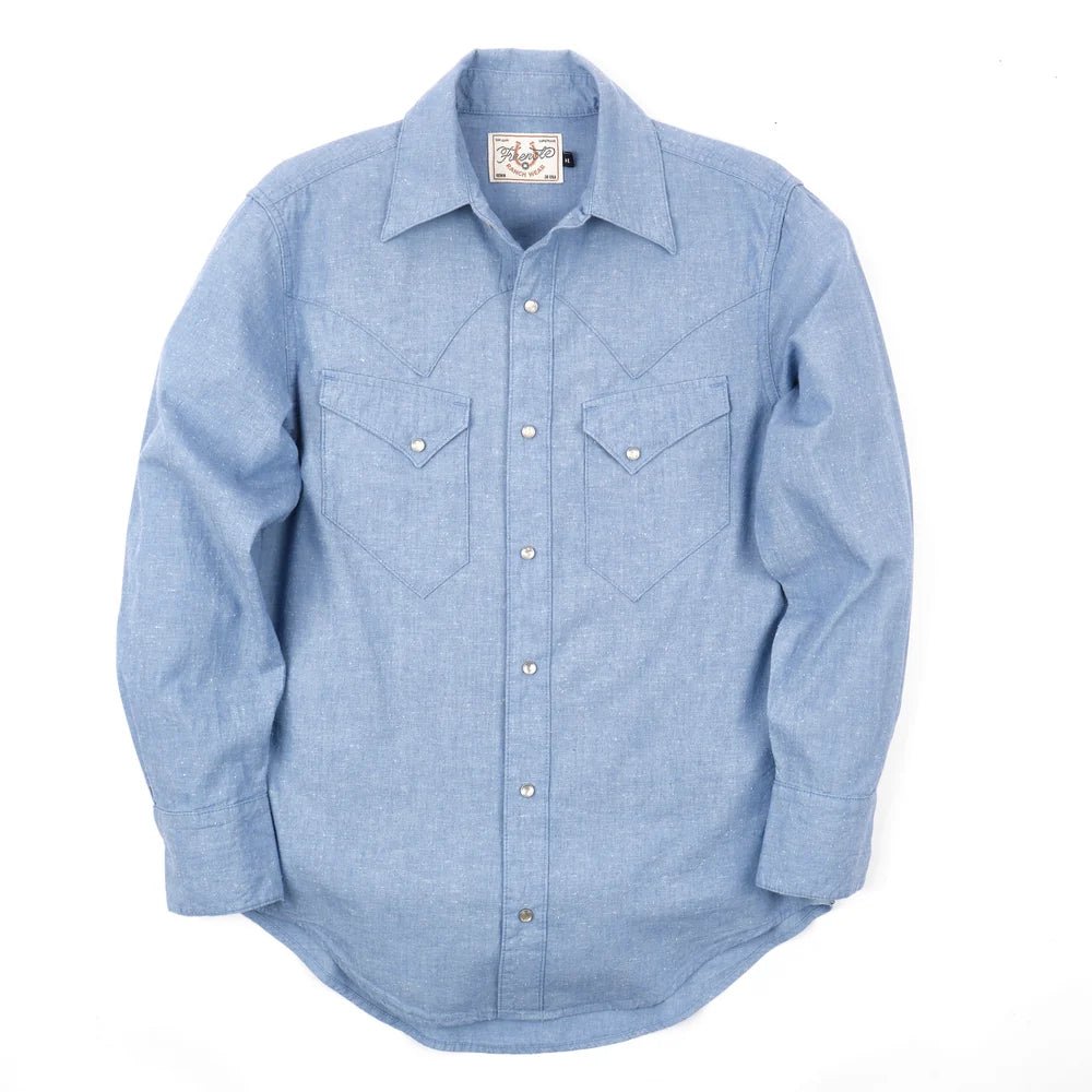Freenote Cloth North Fork - Sky Blue Chambray
