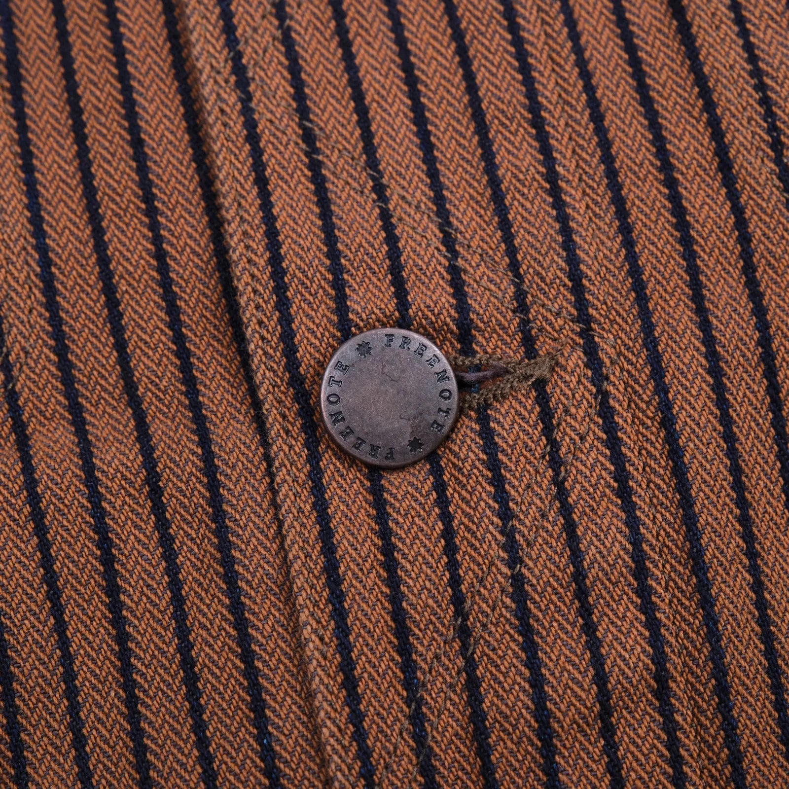Freenote Cloth High Low - Brown Dobby Herringbone