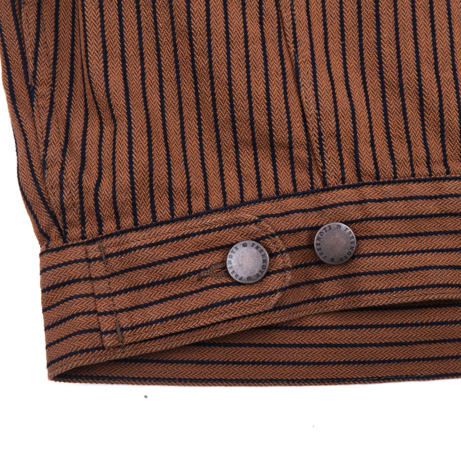 Freenote Cloth High Low - Brown Dobby Herringbone