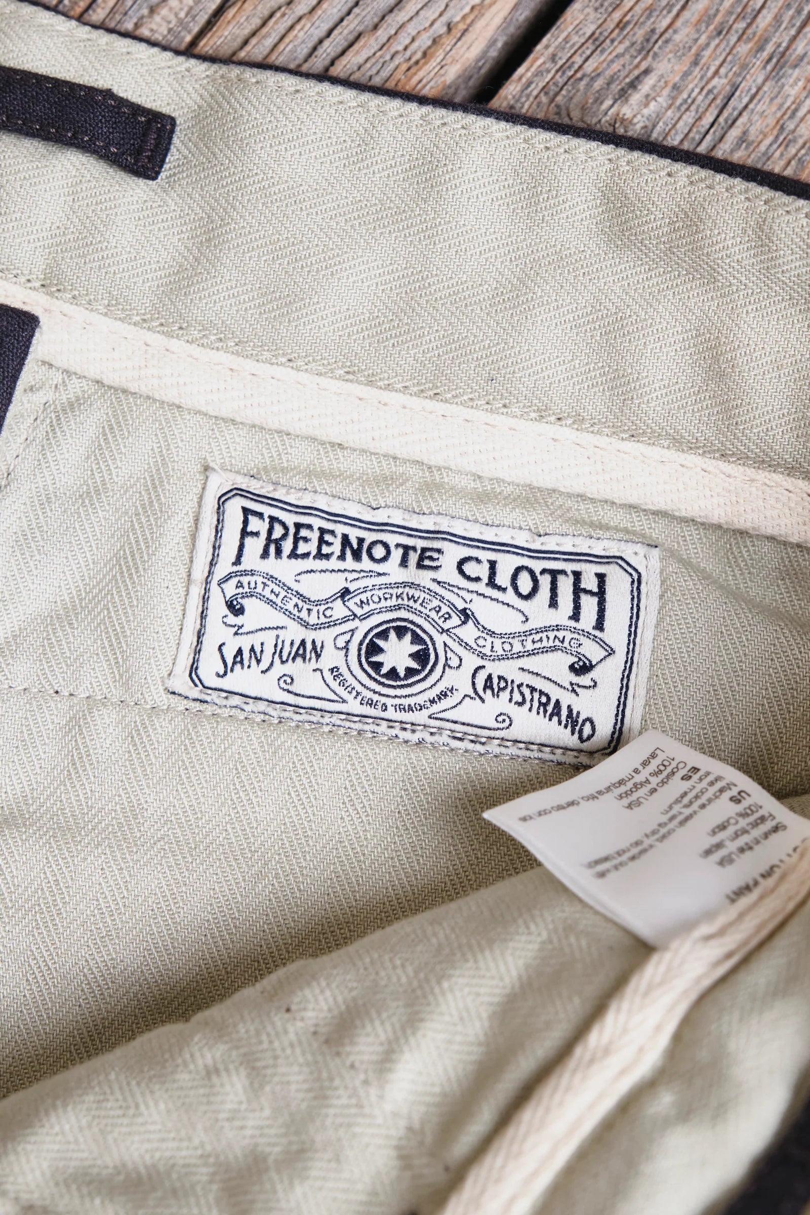 Freenote Cloth Workers Chino Slim Fit - 10oz Black