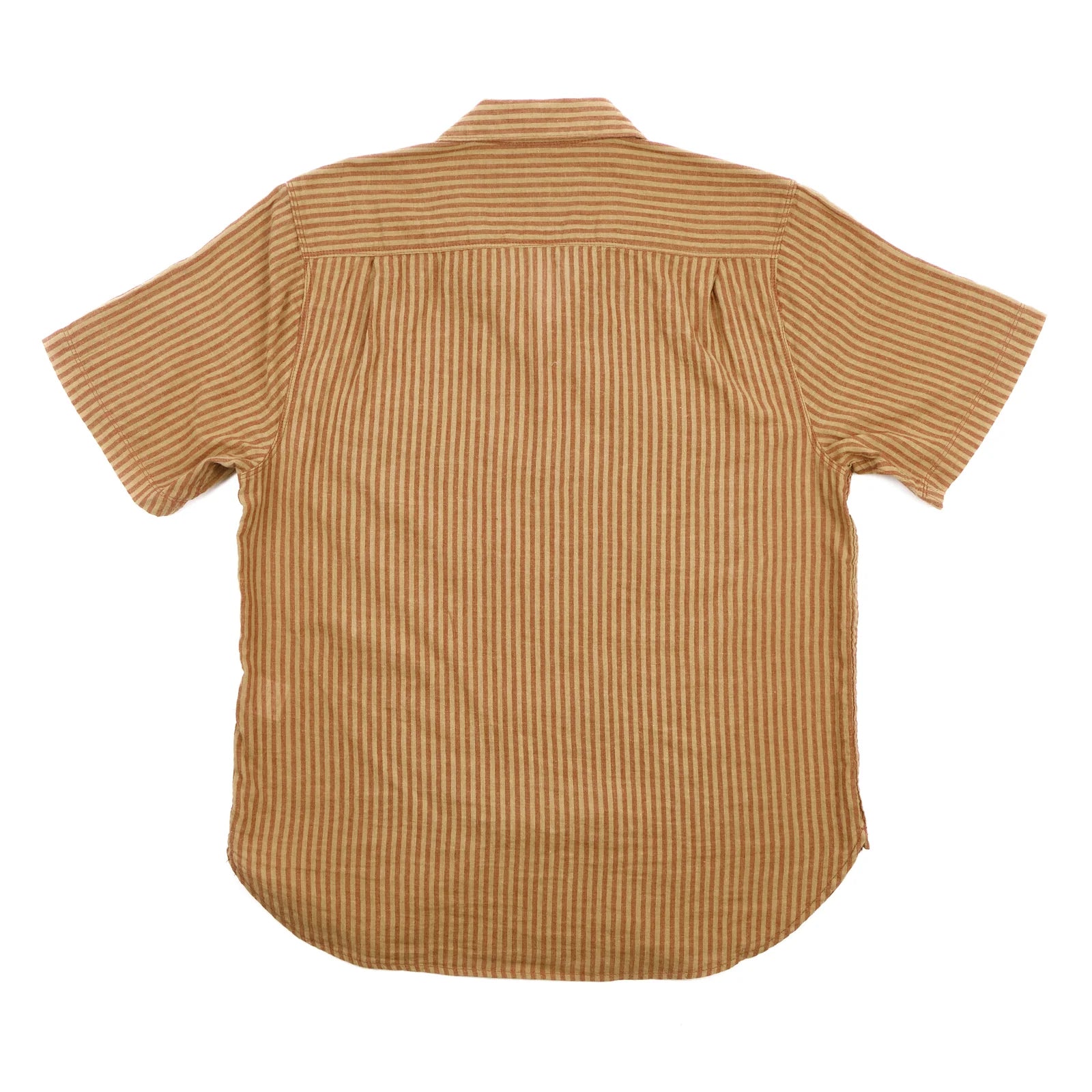 Freenote Cloth Dayton S/S - Terracotta Stripe