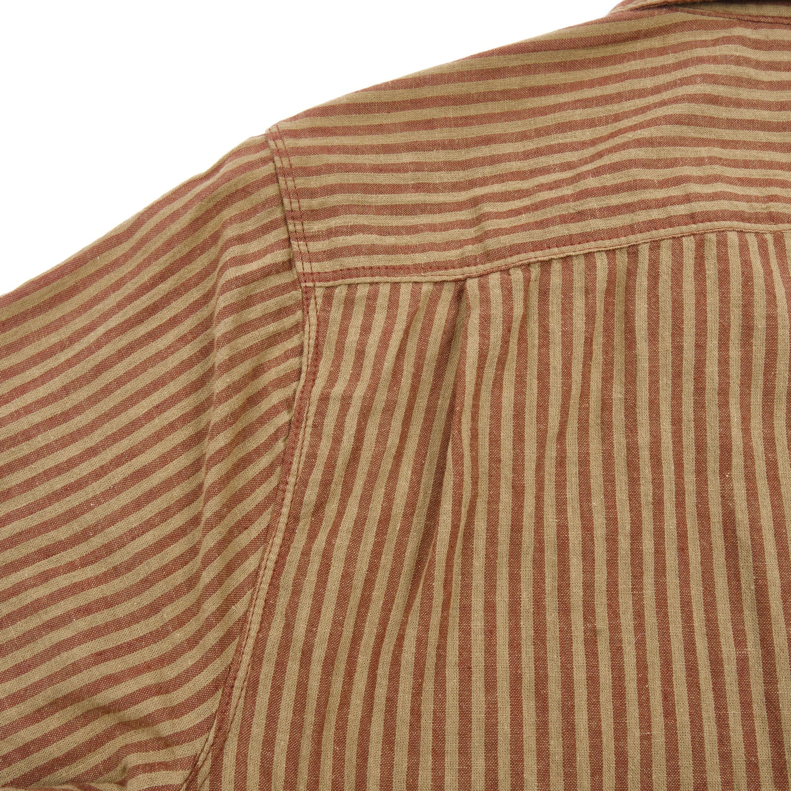 Freenote Cloth Dayton S/S - Terracotta Stripe