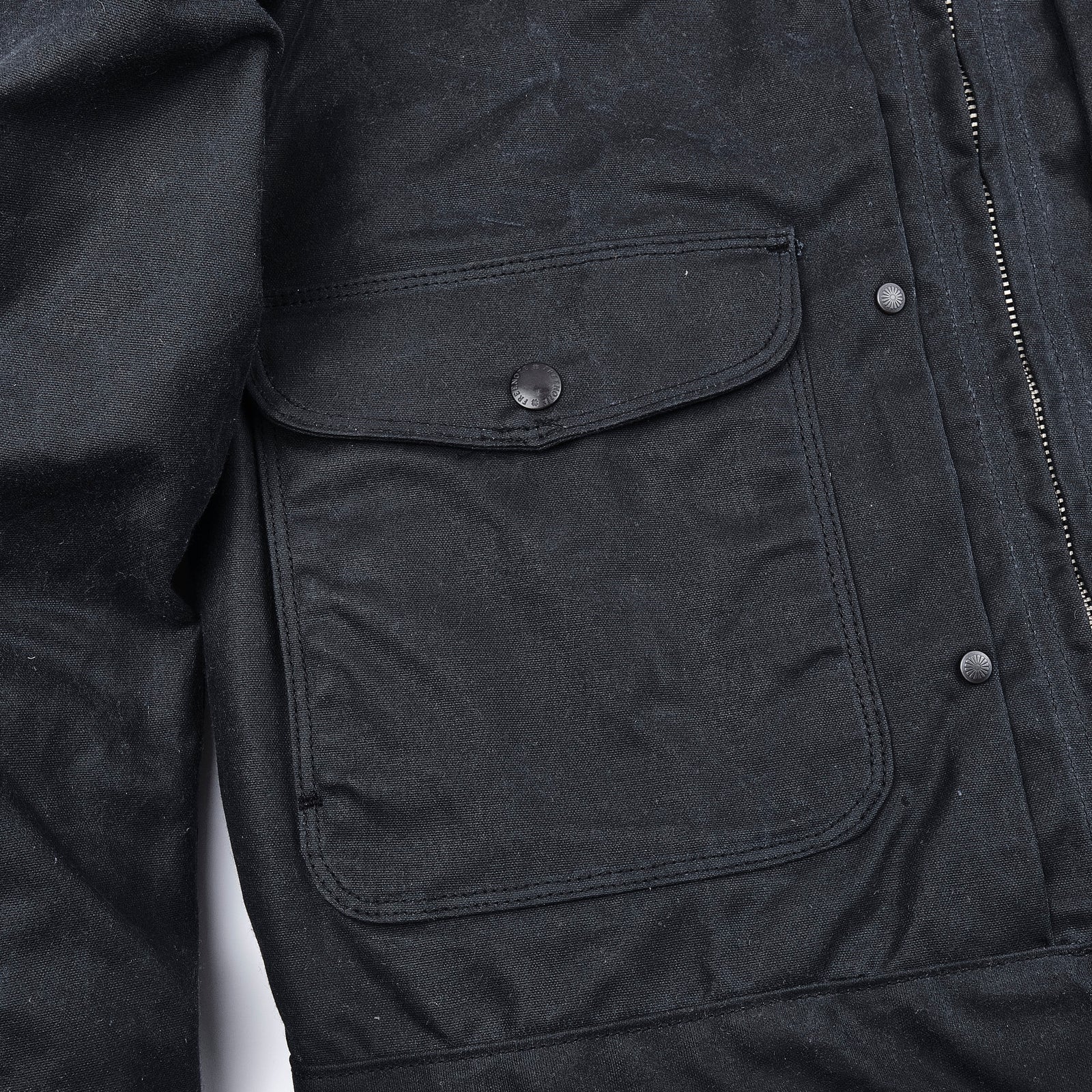 Freenote Cloth Faro Jacket Waxed Canvas - Black