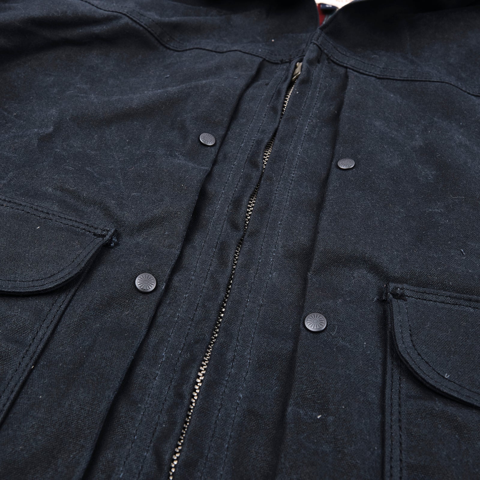 Freenote Cloth Faro Jacket Waxed Canvas - Black