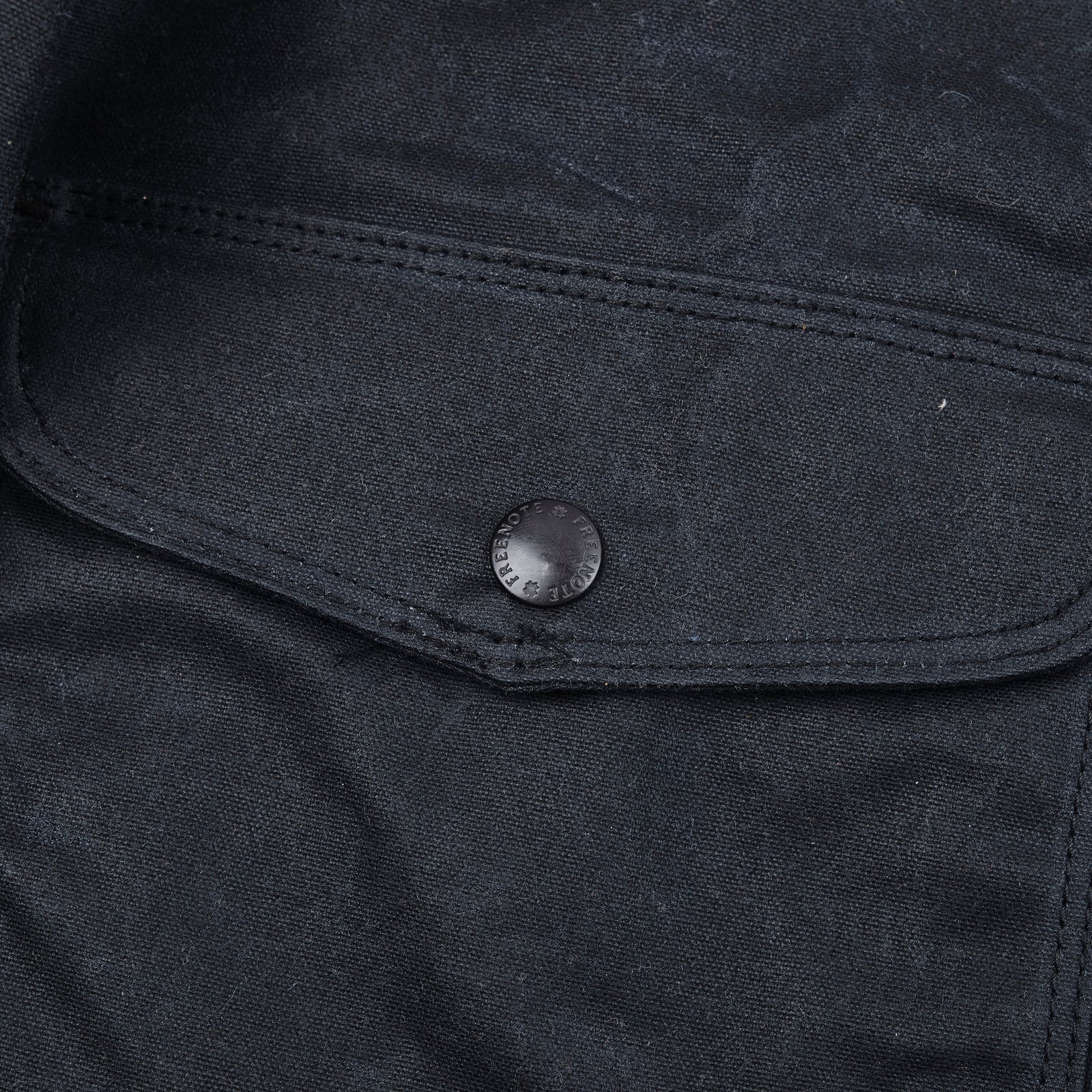 Freenote Cloth Faro Jacket Waxed Canvas - Black