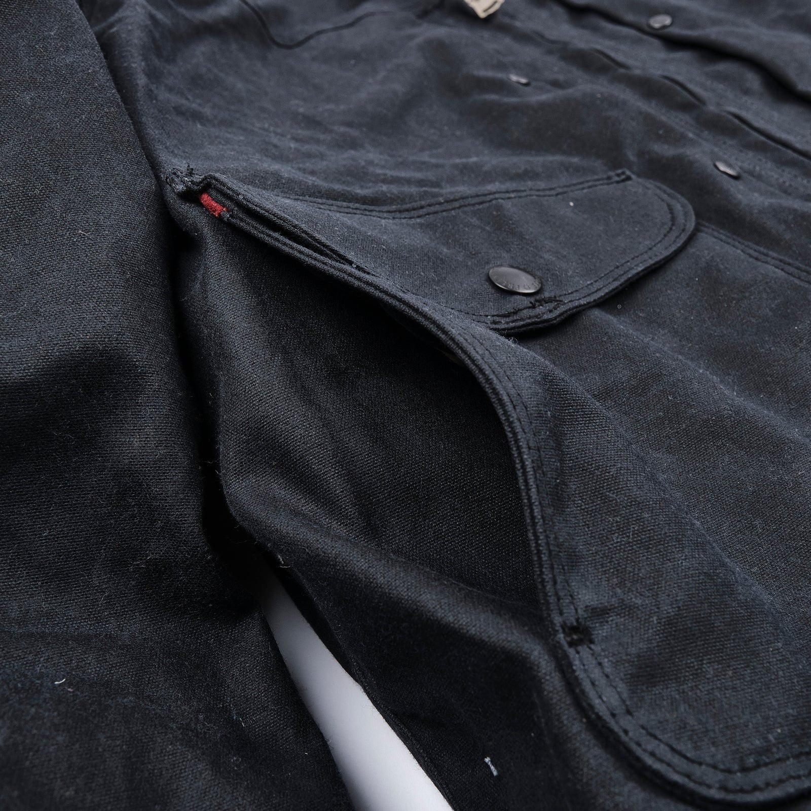 Freenote Cloth Faro Jacket Waxed Canvas - Black