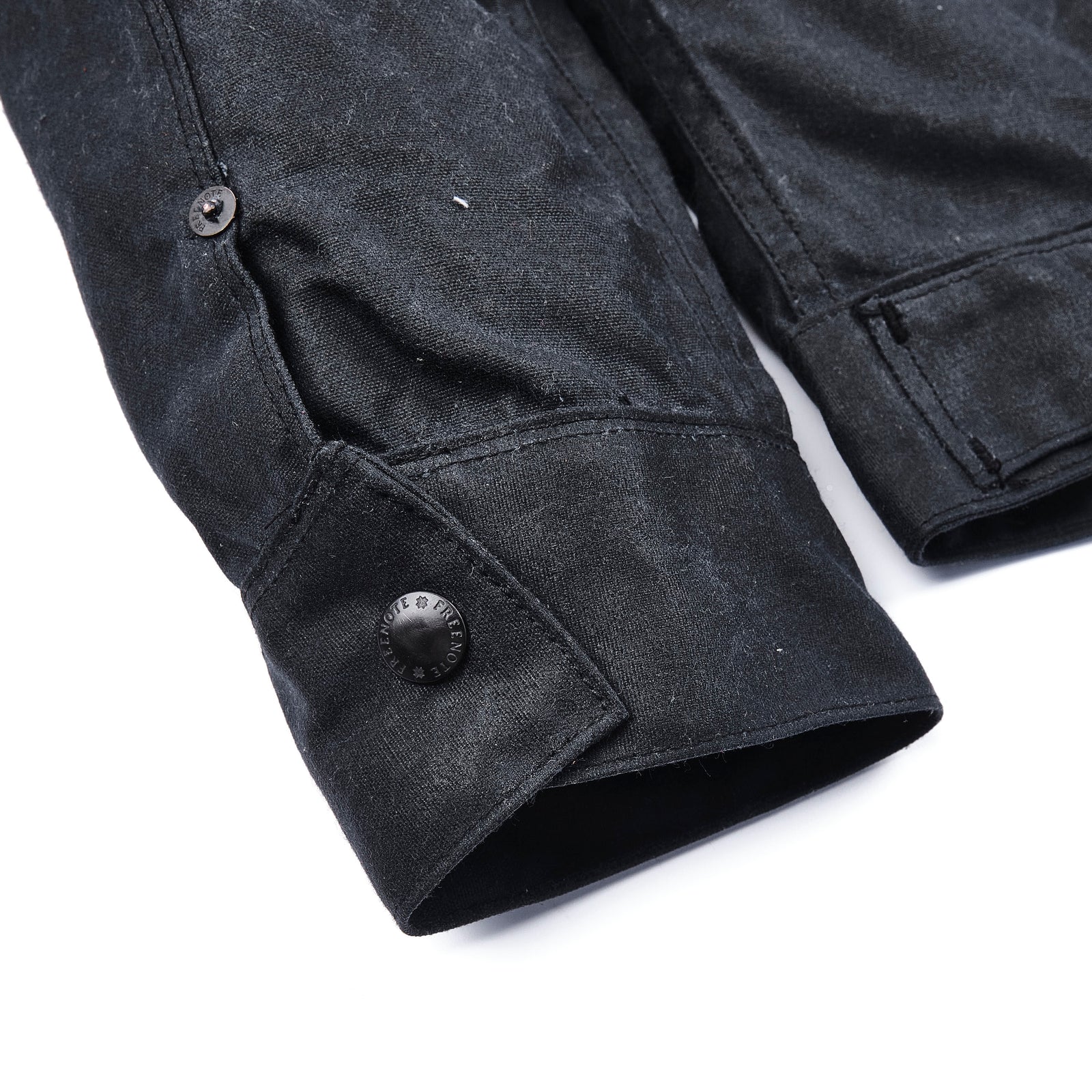 Freenote Cloth Faro Jacket Waxed Canvas - Black
