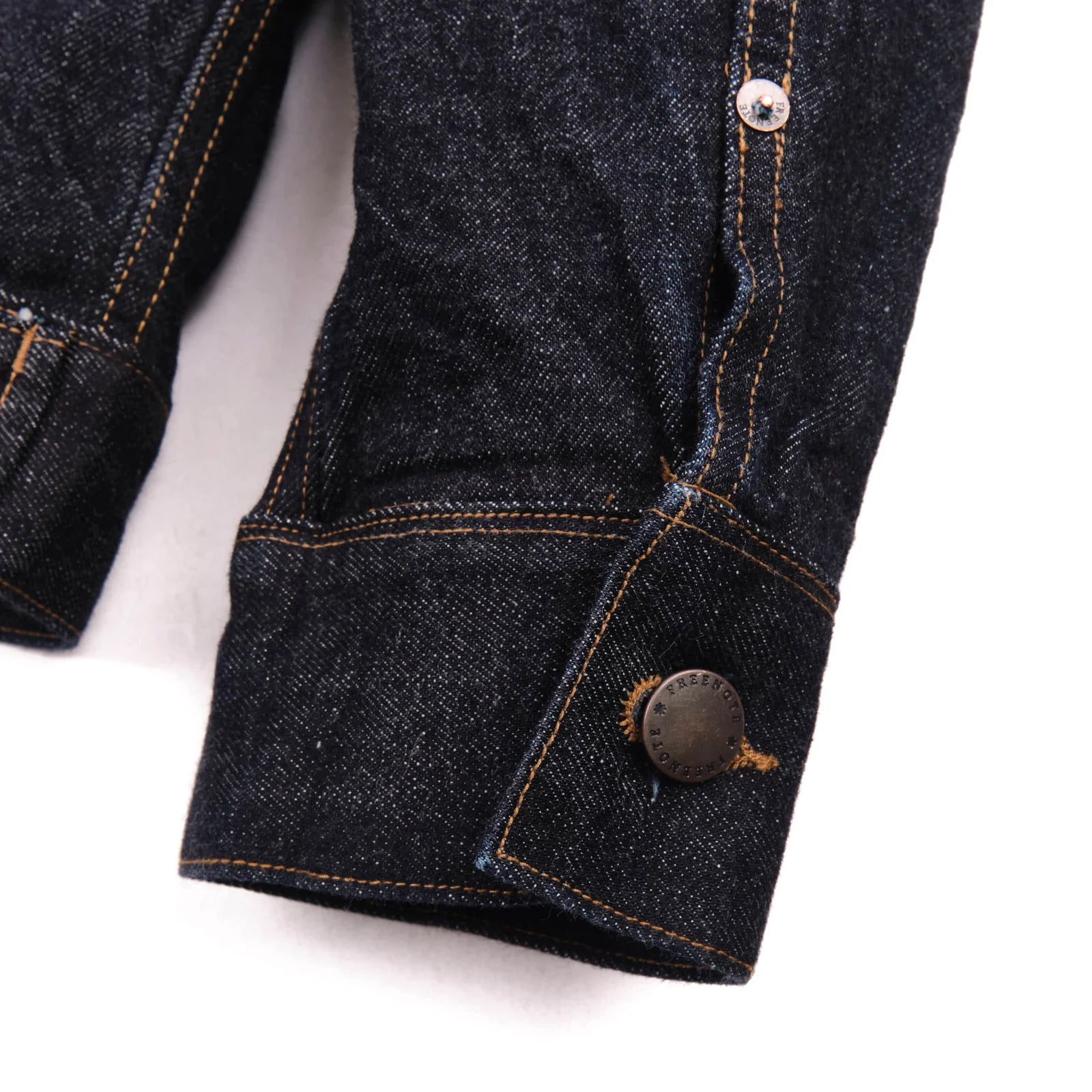 Freenote Cloth Riders Jacket - 15oz Unsinged Rinsed Denim