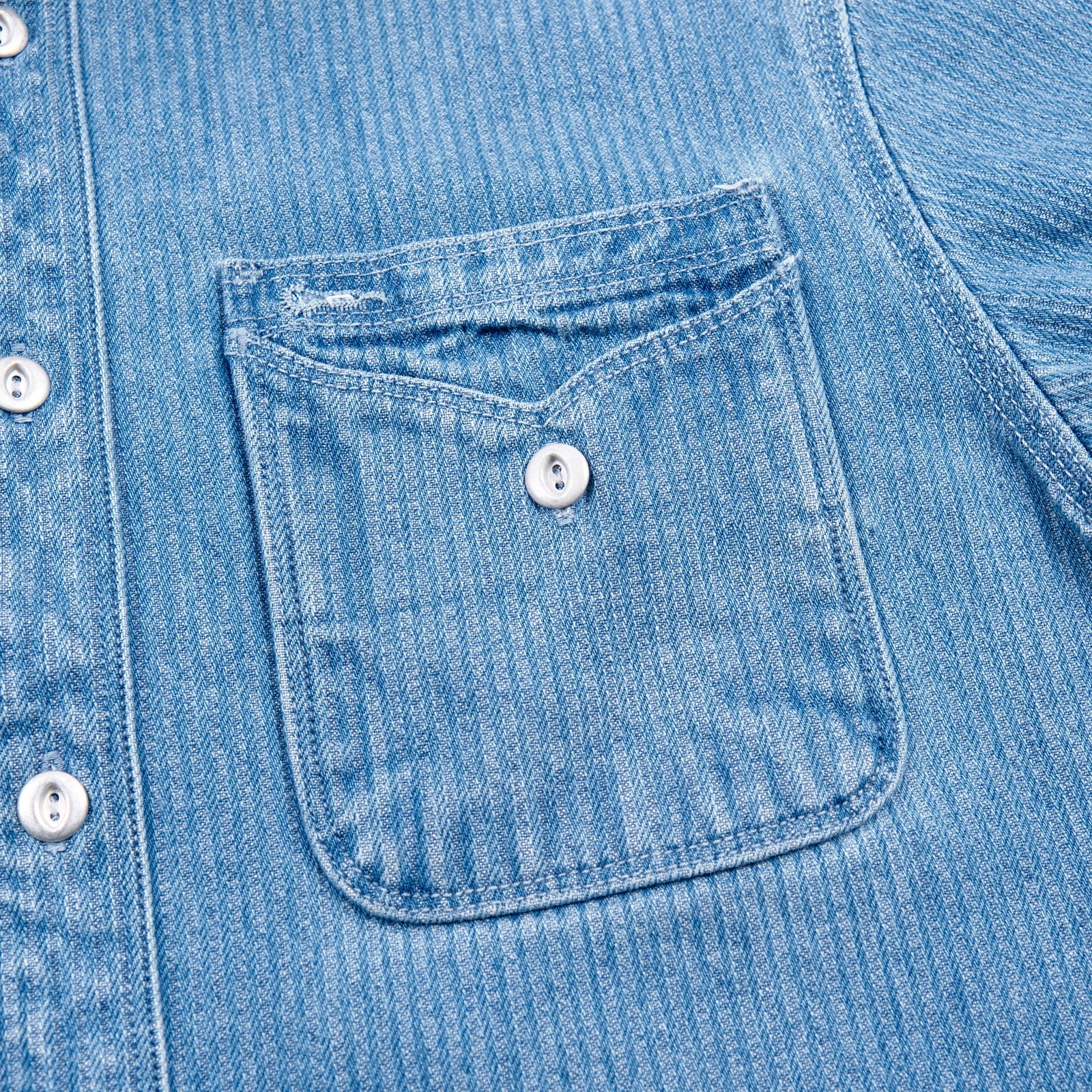 Freenote Cloth Lambert - Bleach Indigo Cord