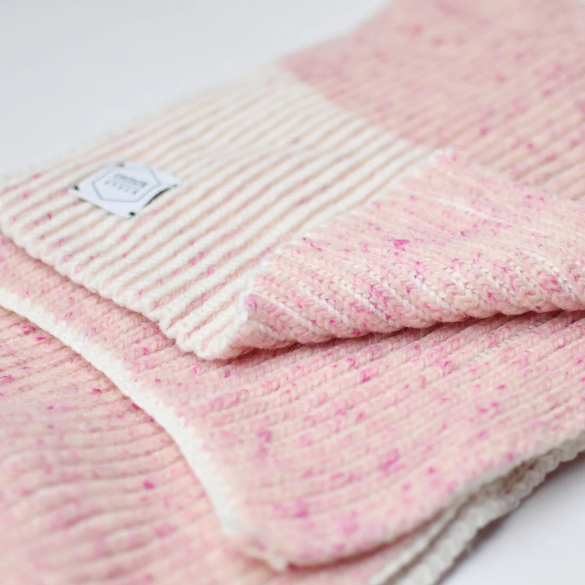 Upstate Stock Ragg Wool Scarf - Cherry Blossom Tweed