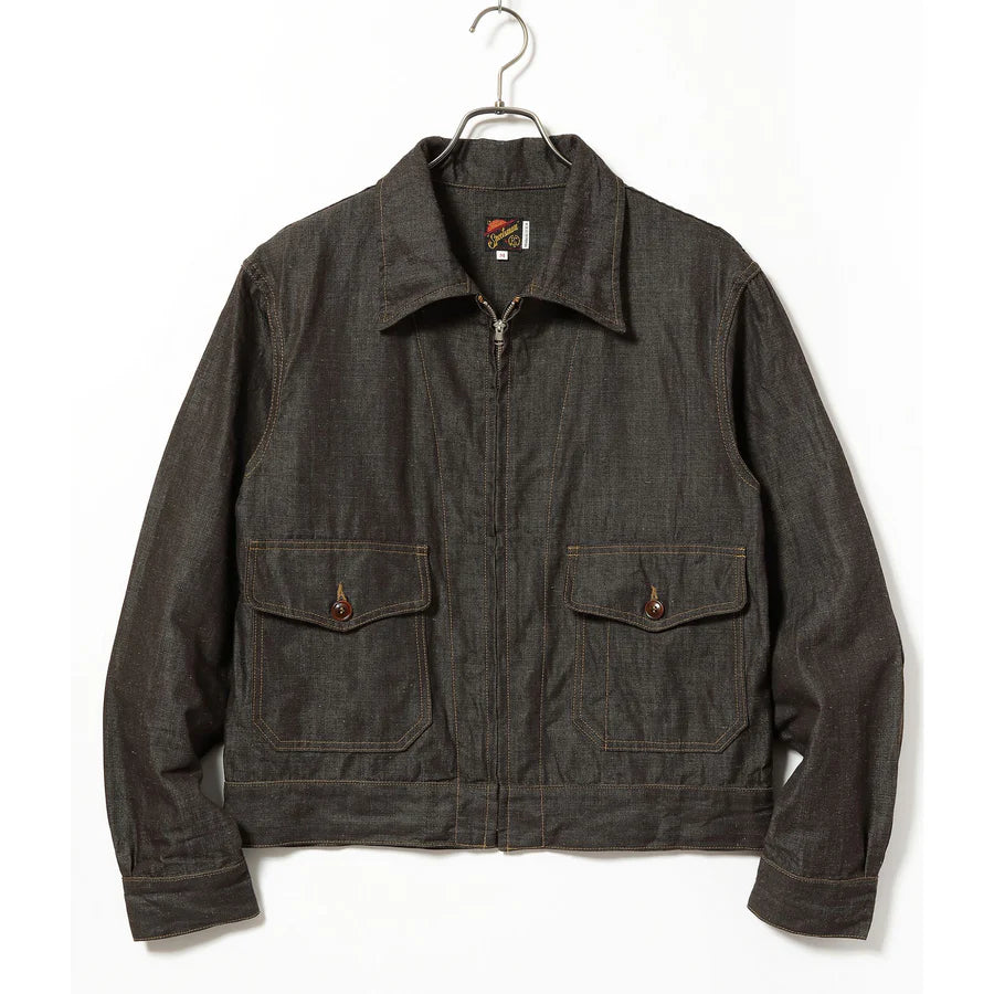 Mister Freedom “WILDCAT” Zip Jacket - NOS “Cacao” Chambray