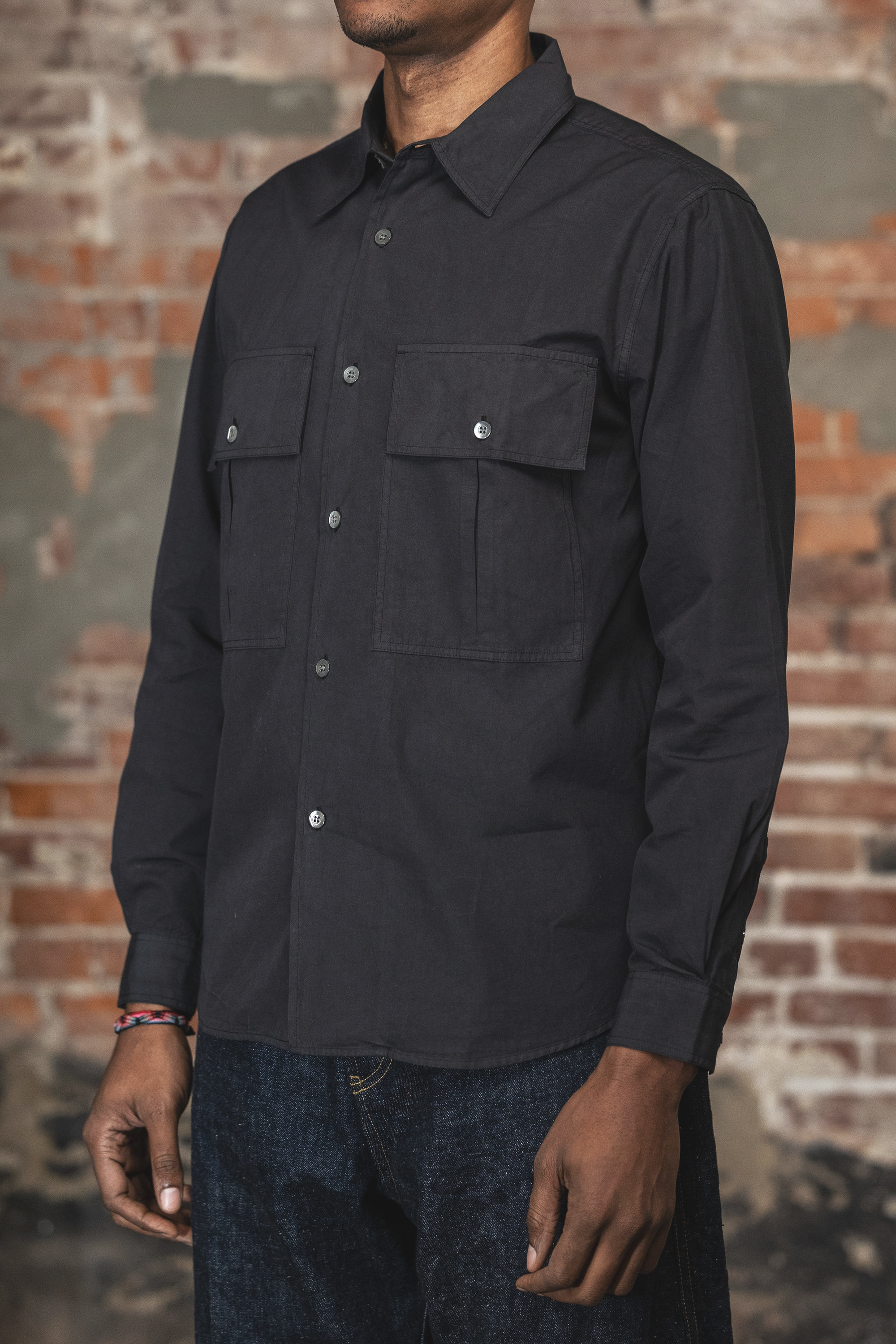 Knickerbocker Atlas Cotton Poplin Shirt - Peat