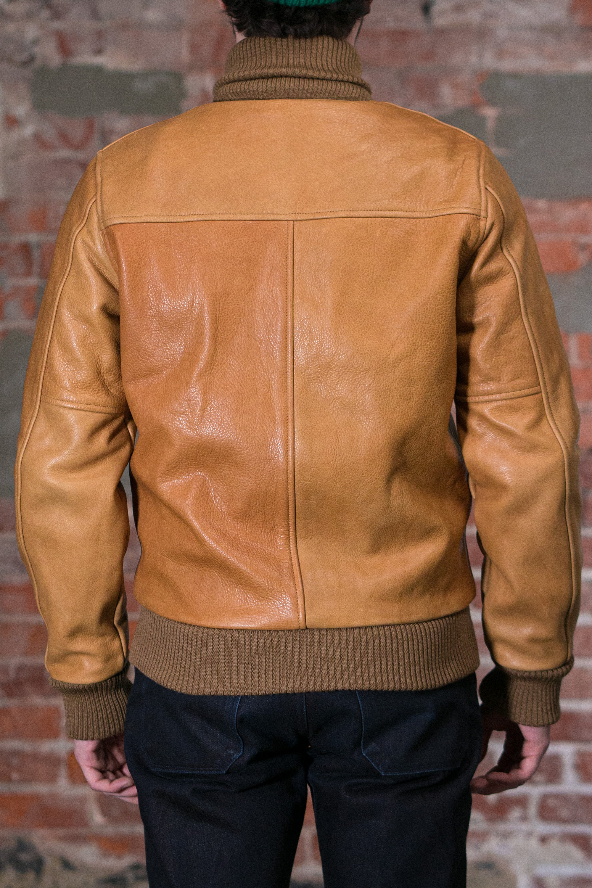 Dehen 1920 All-City Leather Jacket - Rust