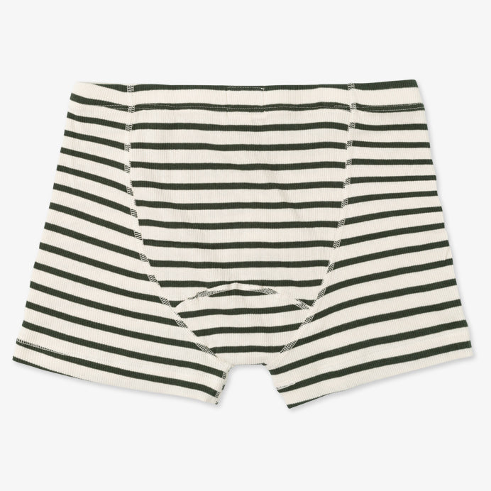 Hemen Biarritz Breton Stripe Boxer Brief - Natural/Khaki