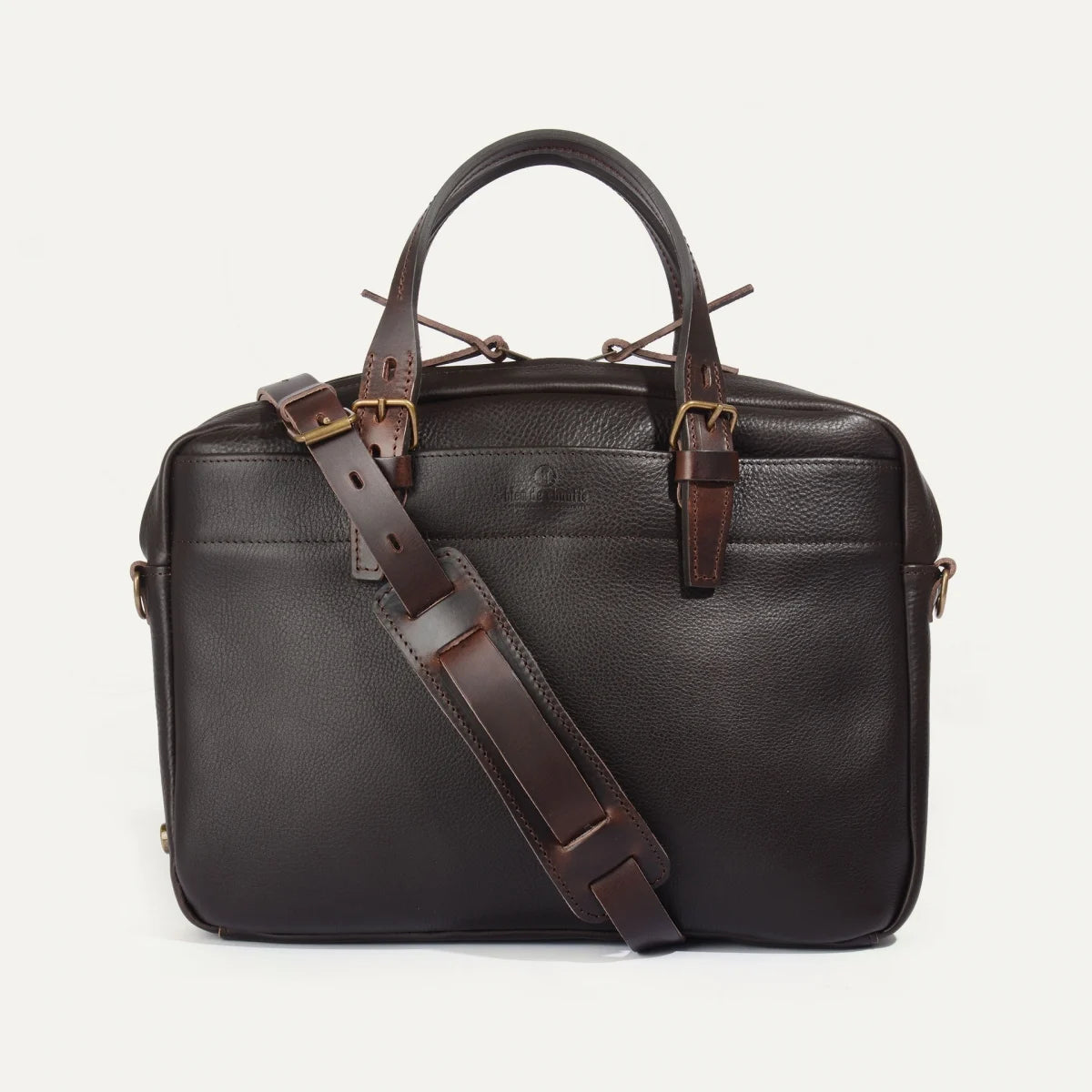 Bleu de Chauffe Folder Business Bag Dark Brown Franklin Poe