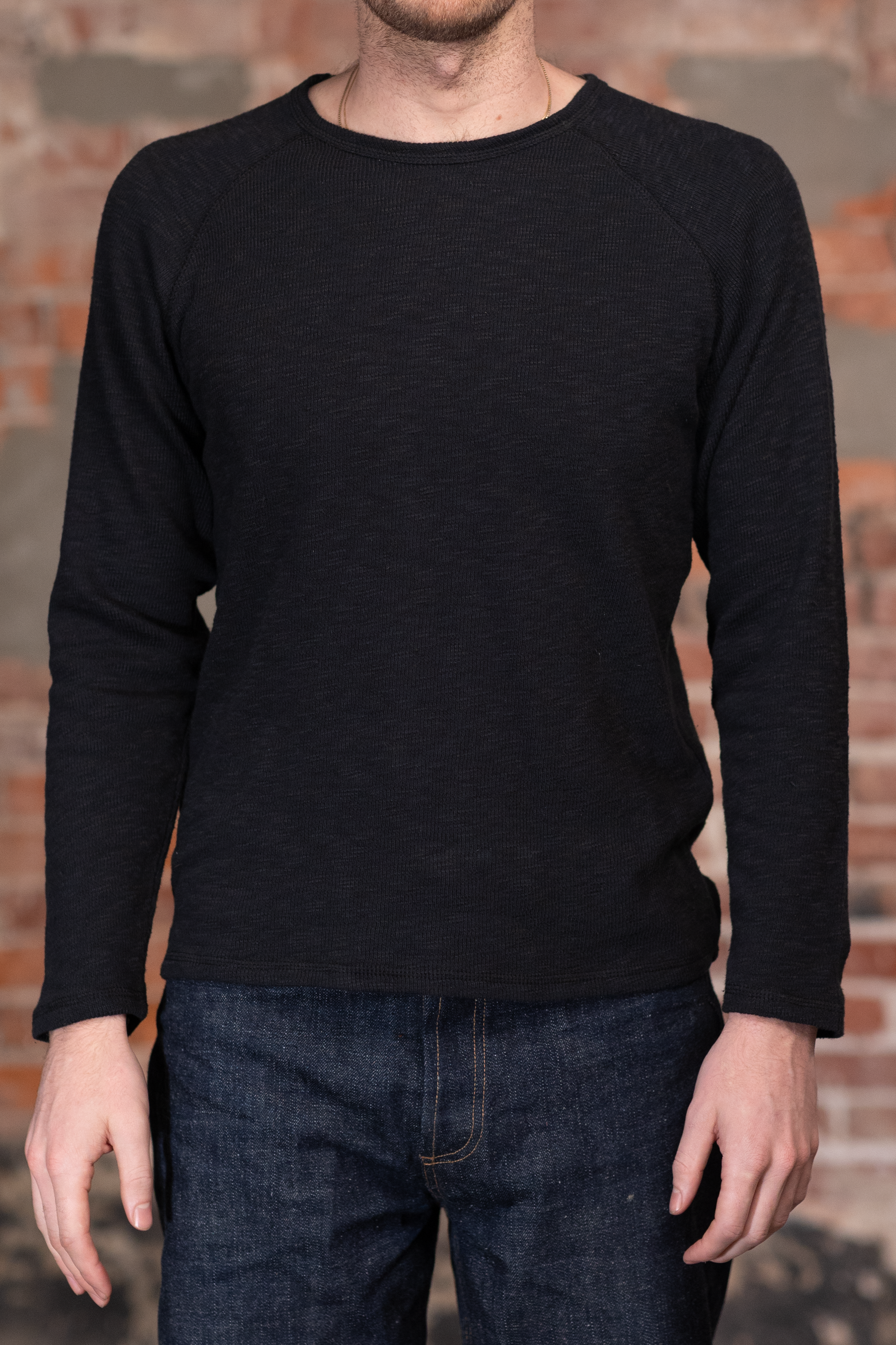 Hansen Garments Felix Raglan Long Sleeve T-Shirt - Black
