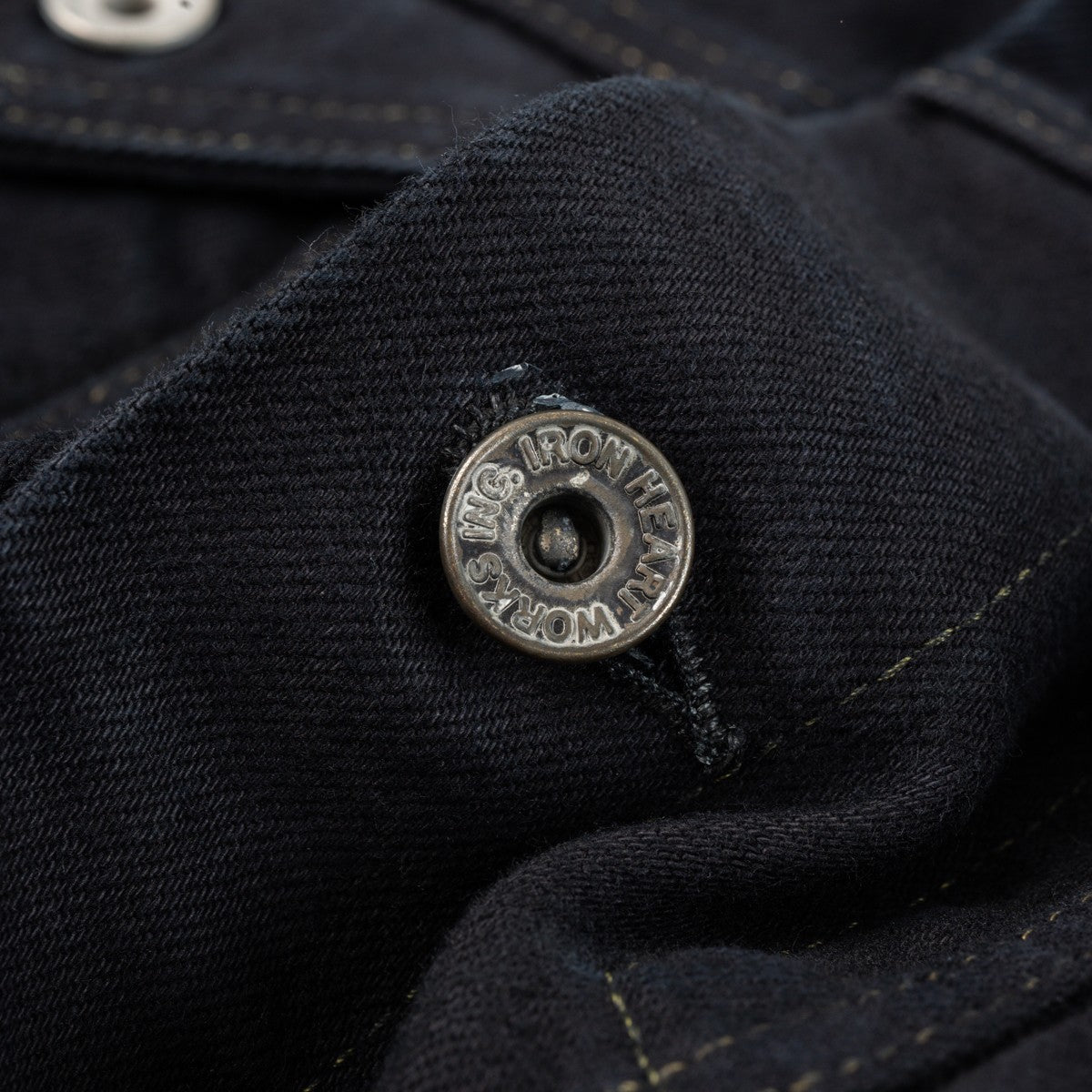 Iron Heart IH-526-142OD 14oz Selvedge Denim Modified Type III Jacket - Indigo Overdyed Black