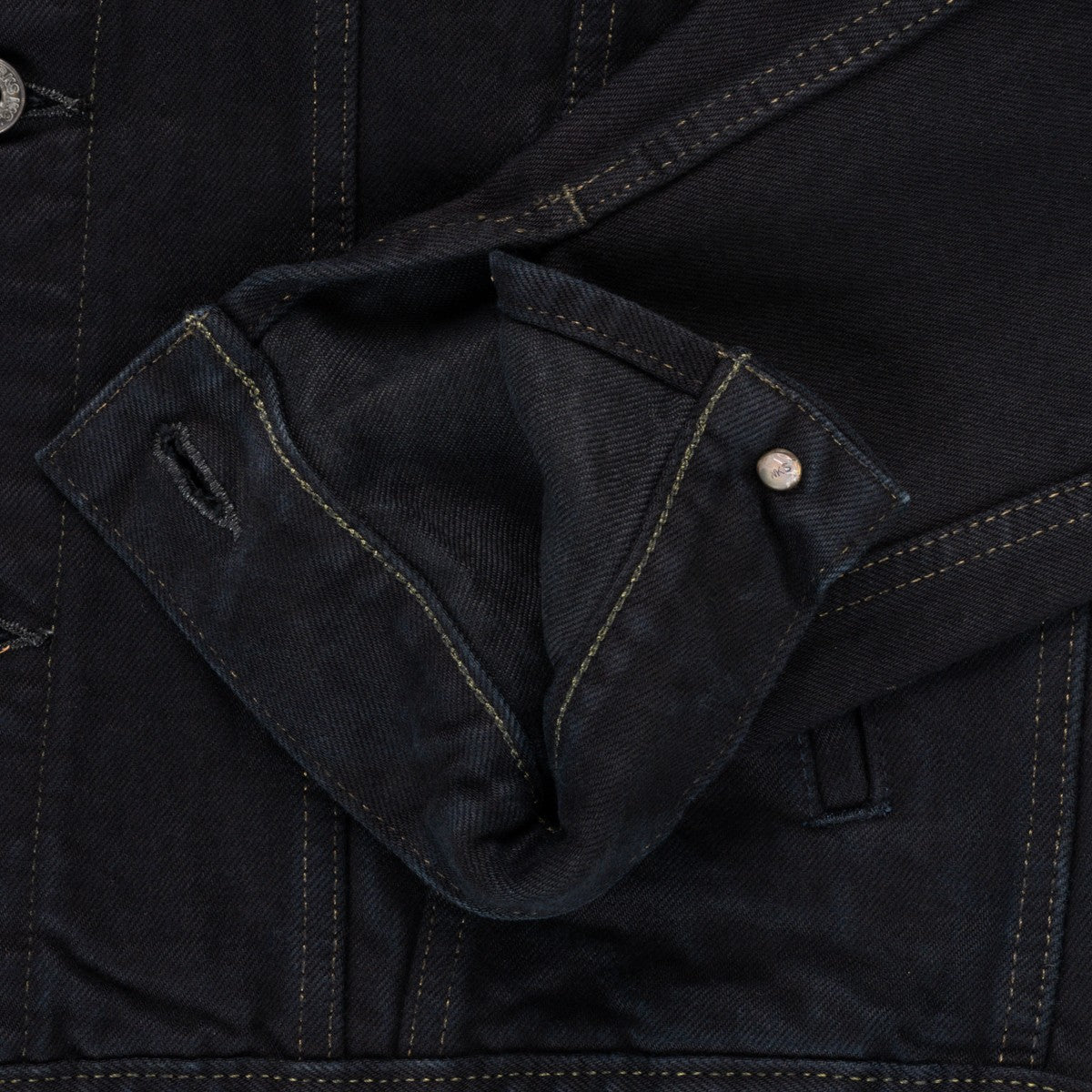 Iron Heart IH-526-142OD 14oz Selvedge Denim Modified Type III Jacket - Indigo Overdyed Black