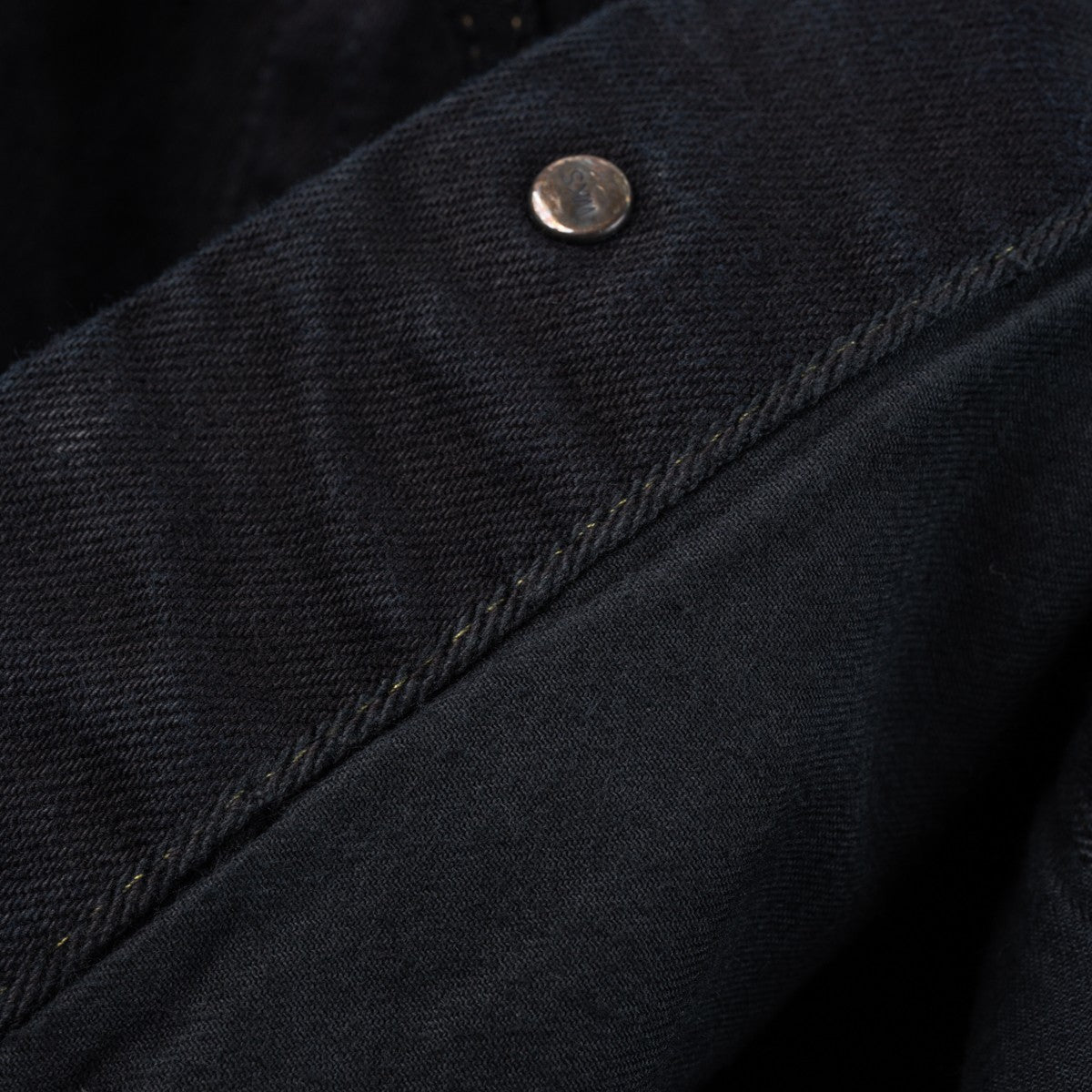 Iron Heart IH-526-142OD 14oz Selvedge Denim Modified Type III Jacket - Indigo Overdyed Black