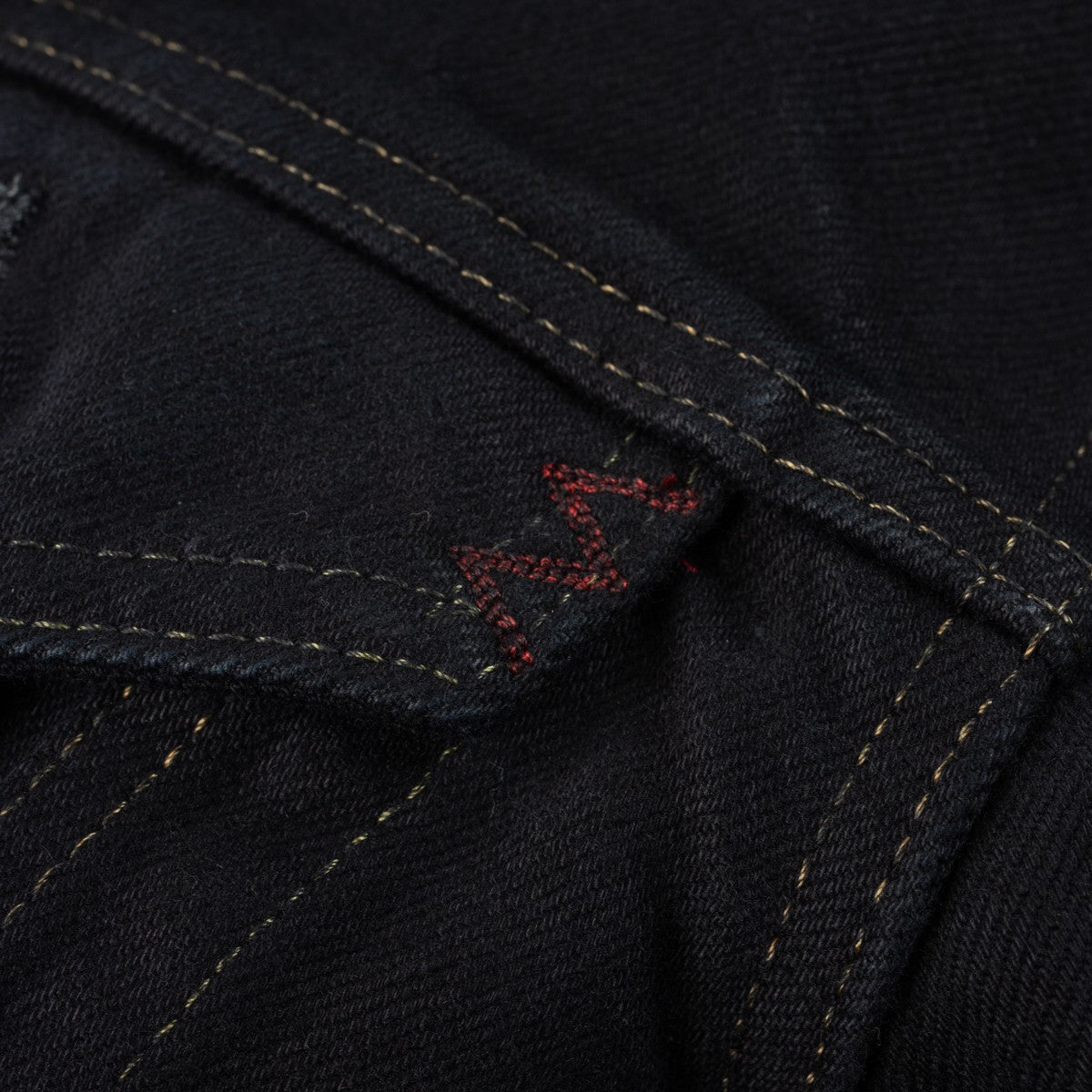 Iron Heart IH-526-142OD 14oz Selvedge Denim Modified Type III Jacket - Indigo Overdyed Black