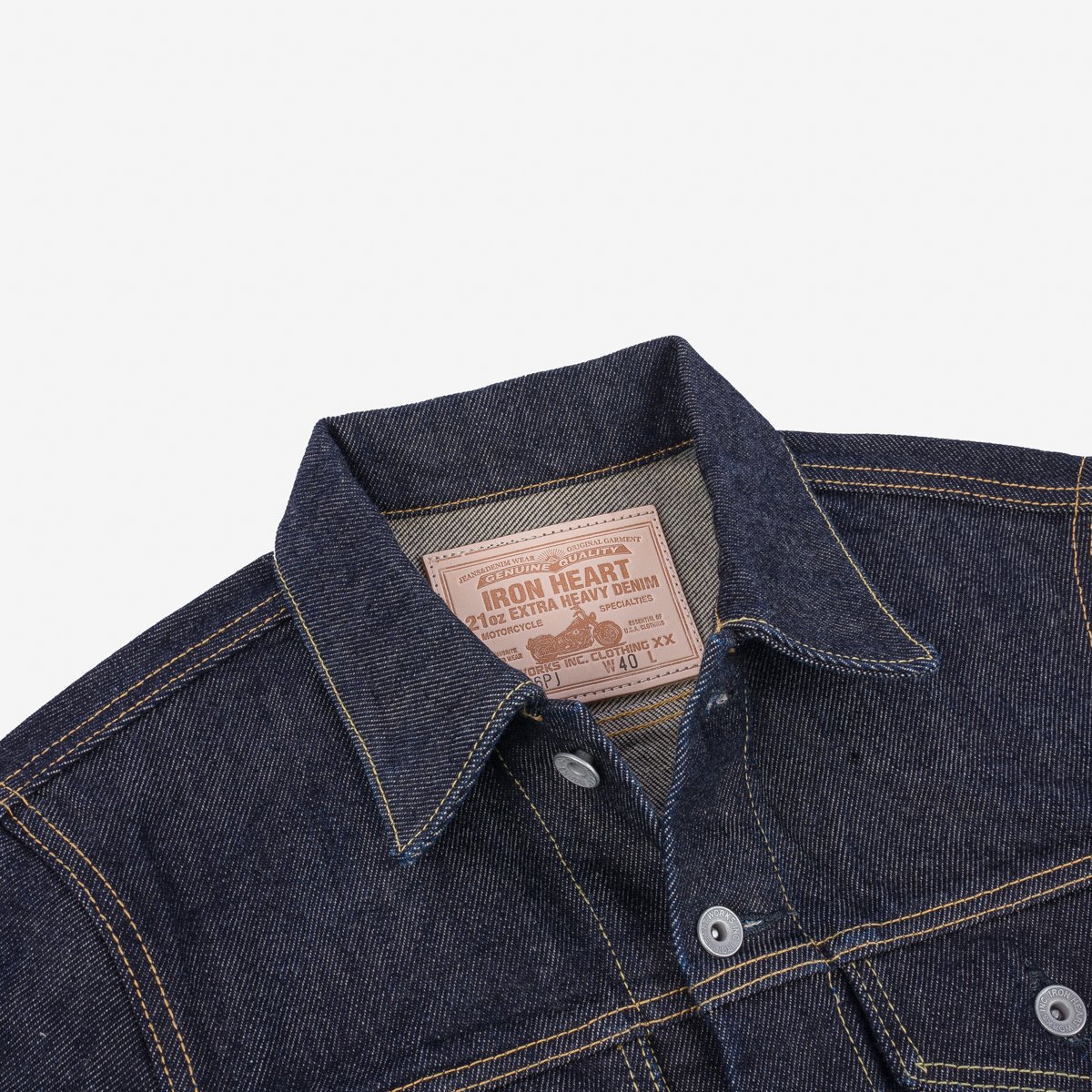 Iron Heart IH-526PJ 21oz Selvedge Denim Modified Type III Jacket - Indigo